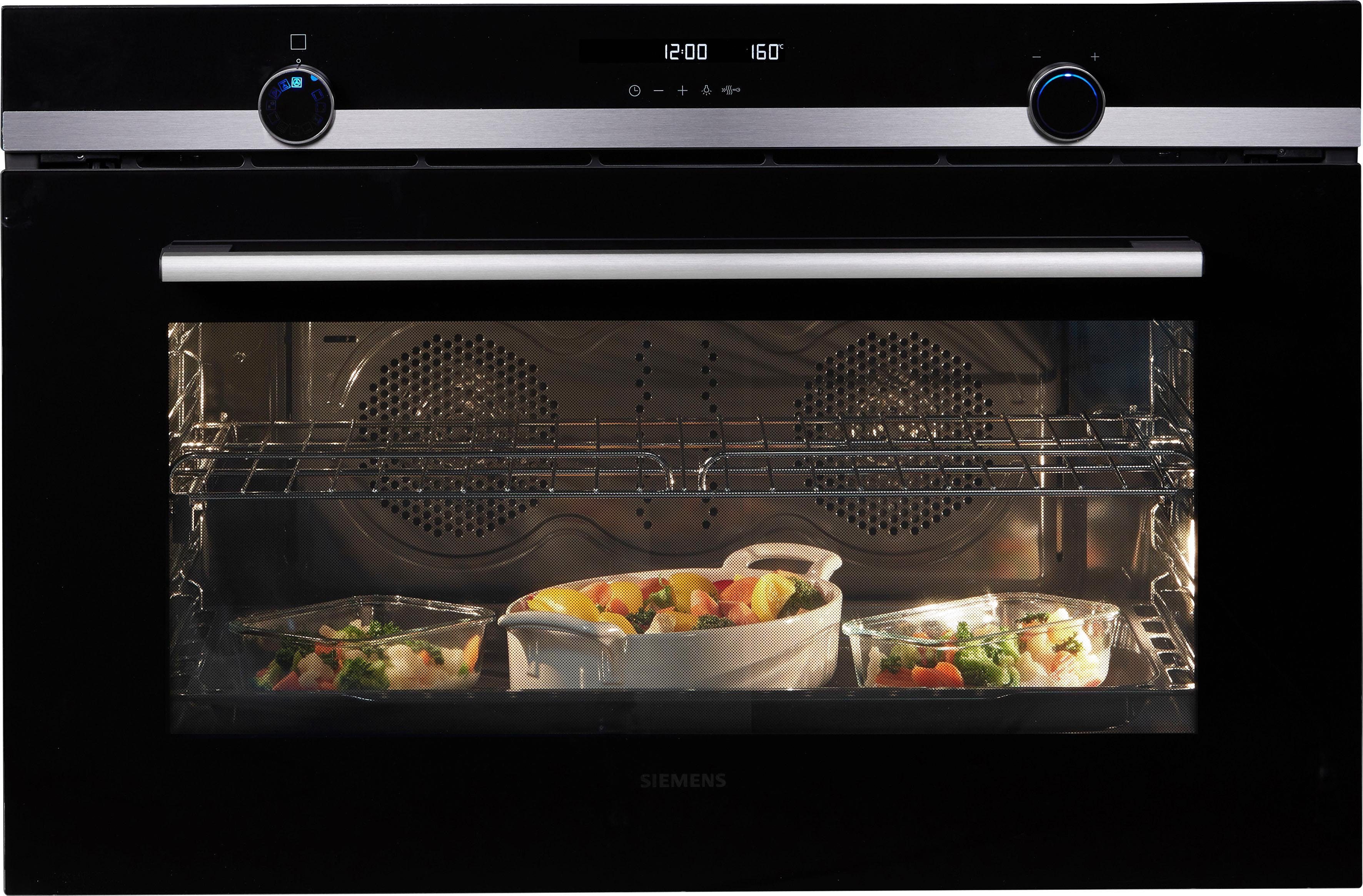 SIEMENS Einbaubackofen iQ500 VB578D0S0, mit 1-fach-Teleskopauszug, Pyrolyse-Selbstreinigung, Schnellaufheizung & activeClean® für mühelose Reinigung