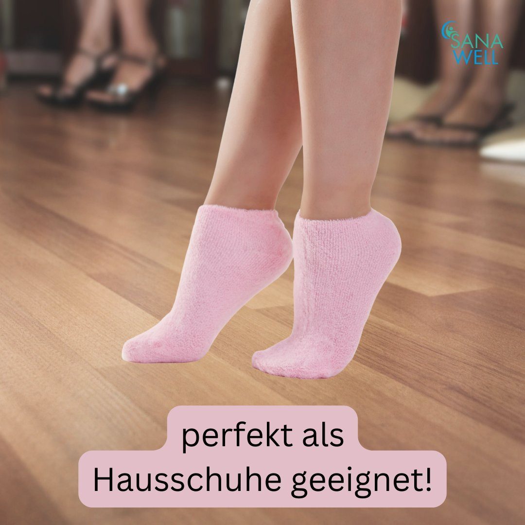 Medosan Haussocken Kuschelweiche Füßlinge, Haussocken, Einheitsgröße (4-Paar) – Bild 4 von 5