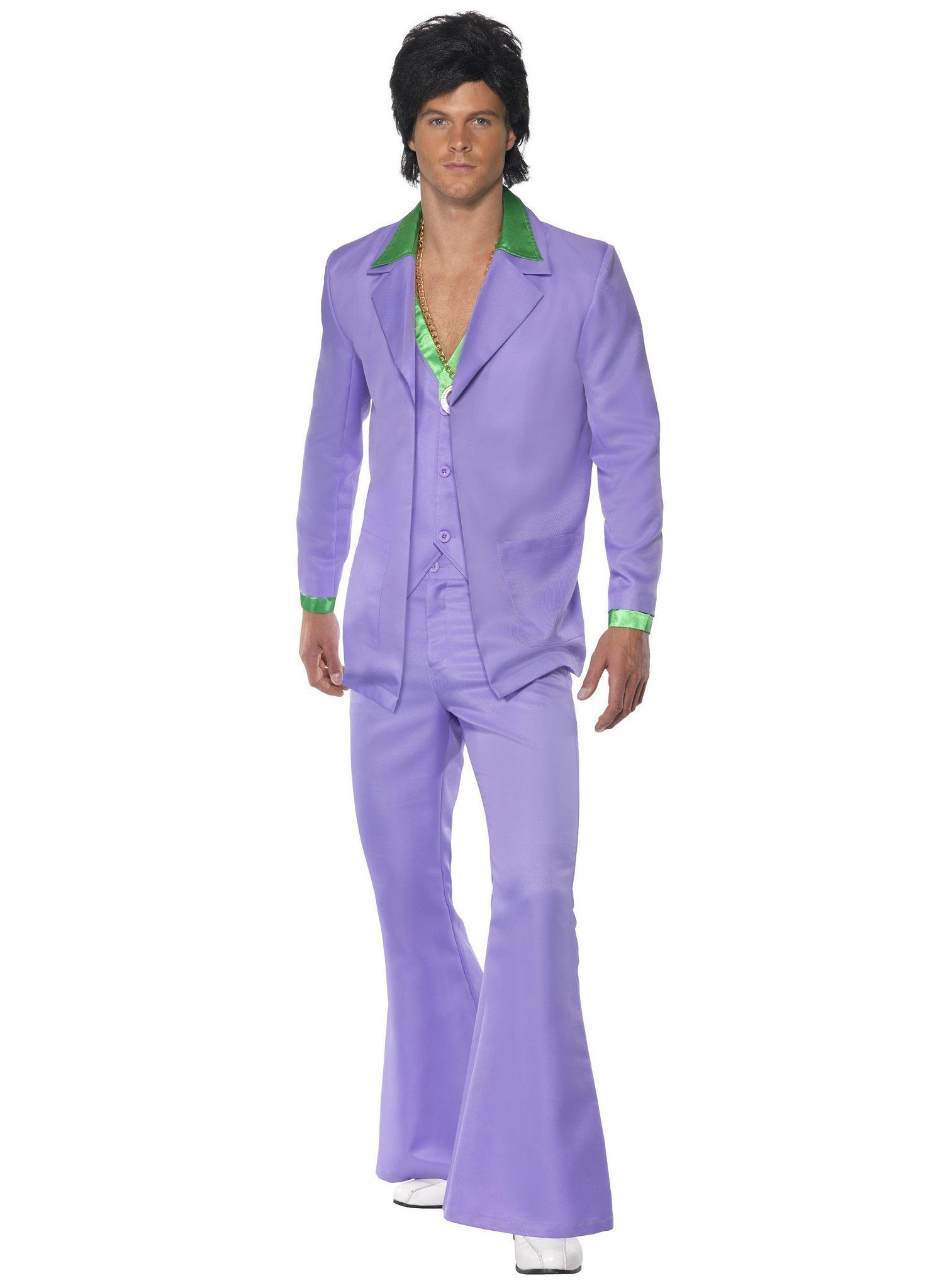 Smiffys Kostüm 70er Jahre Disco Checker, Travolta bekommt Konkurrenz auf dem Dancefloor!