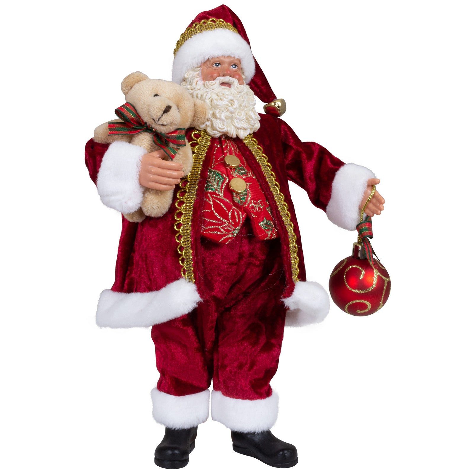 Christmas Paradise Weihnachtsmann Deko Figur 28 cm (Weihnachtsdeko, 1 St., stehend), rot