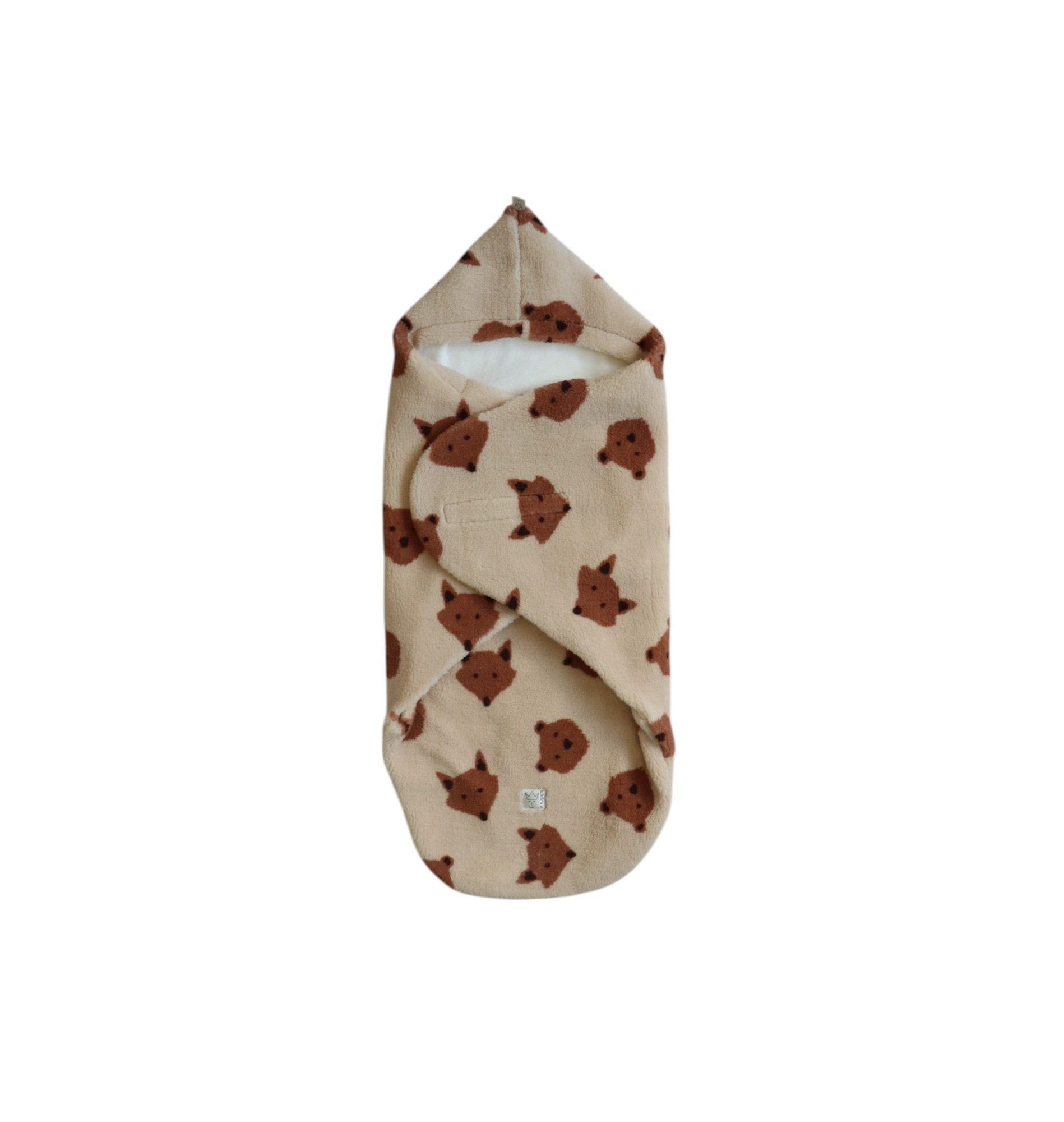 Einschlagdecke Bear & Fox, Sherpafleece, Kaiser