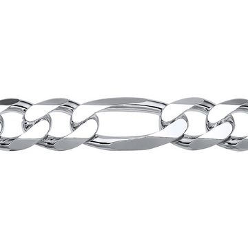 JEWLIX Silberarmband 925 Silber Figaroarmband Silber 13mm Länge wählbar FA0130 Länge: 19cm
