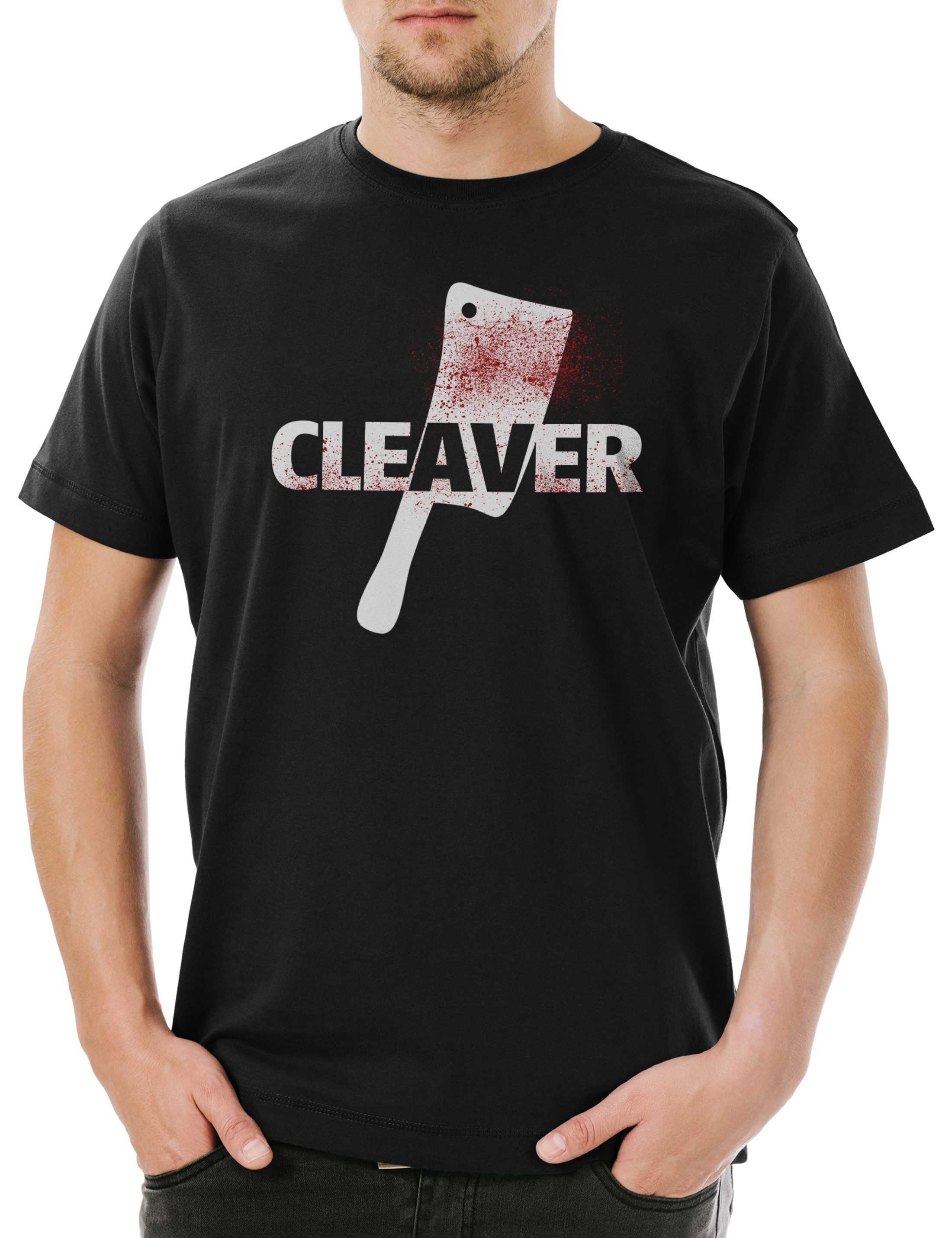 Print-Shirt Cleaver Herren T-Shirt Sopranos Series Film TV Fictional Horror