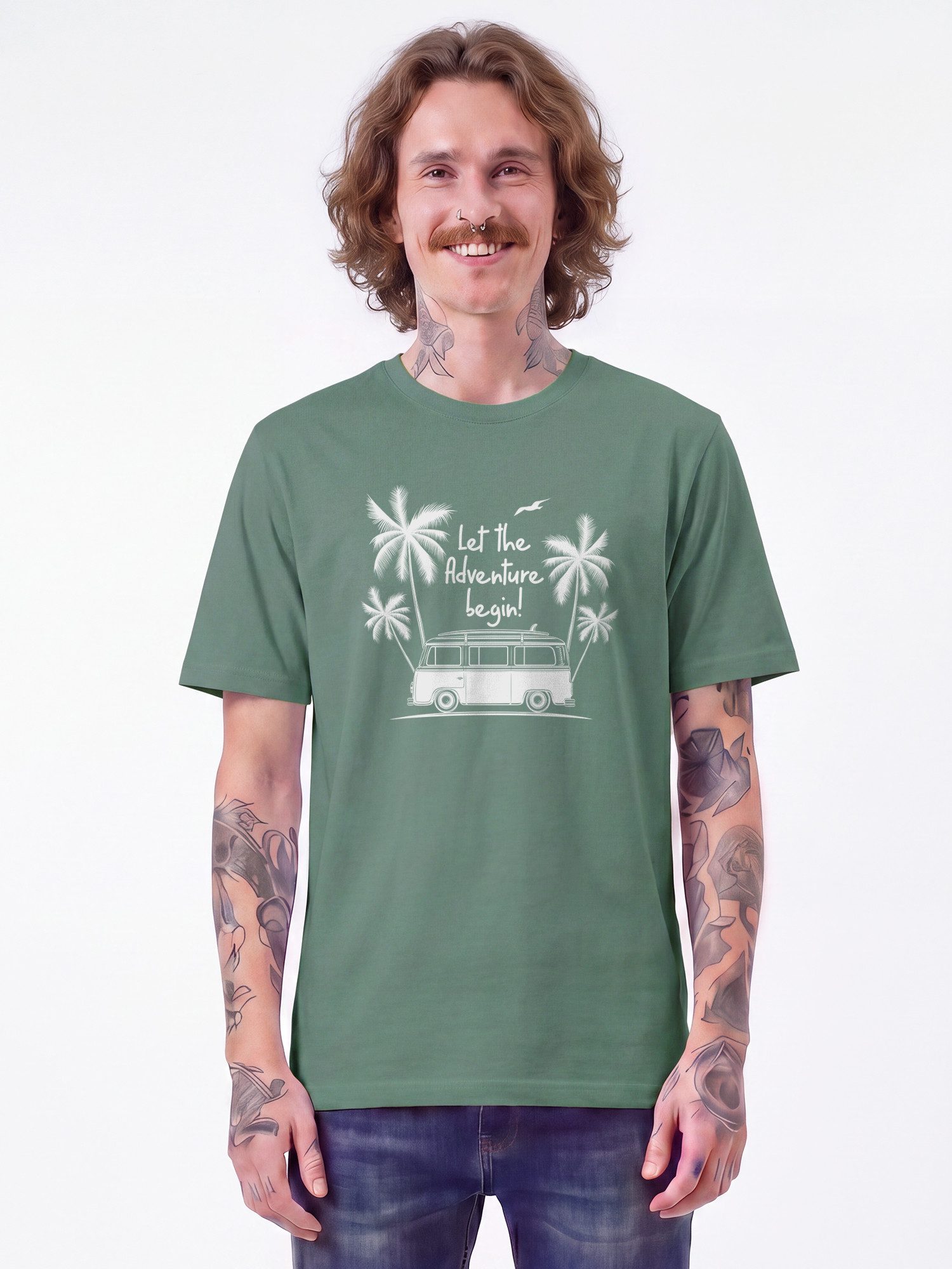 wat? Apparel T-Shirt Let the adventure begin