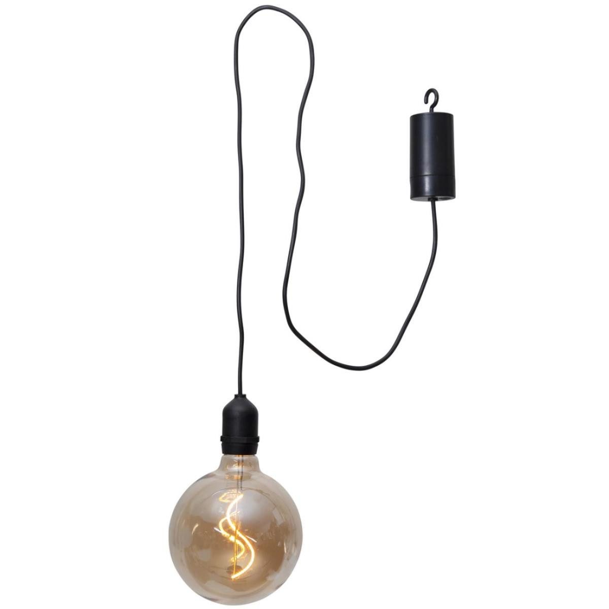 LED Kugelleuchte LED Leuchtkugel Hängeleuchte Glaskugel 12,5cm für Garten Außen orange