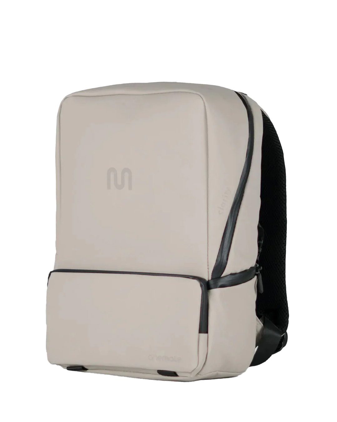 onemate Rucksack Backpack Mini / grau-beige (1-tlg), 15 L mit austauschbarem Flap