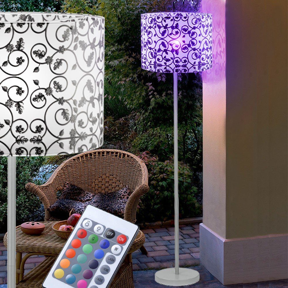 etc-shop LED Außen-Stehlampe, RGB LED Außen Steh Lampe Farbwechsel Stand Leuchte Terrassen