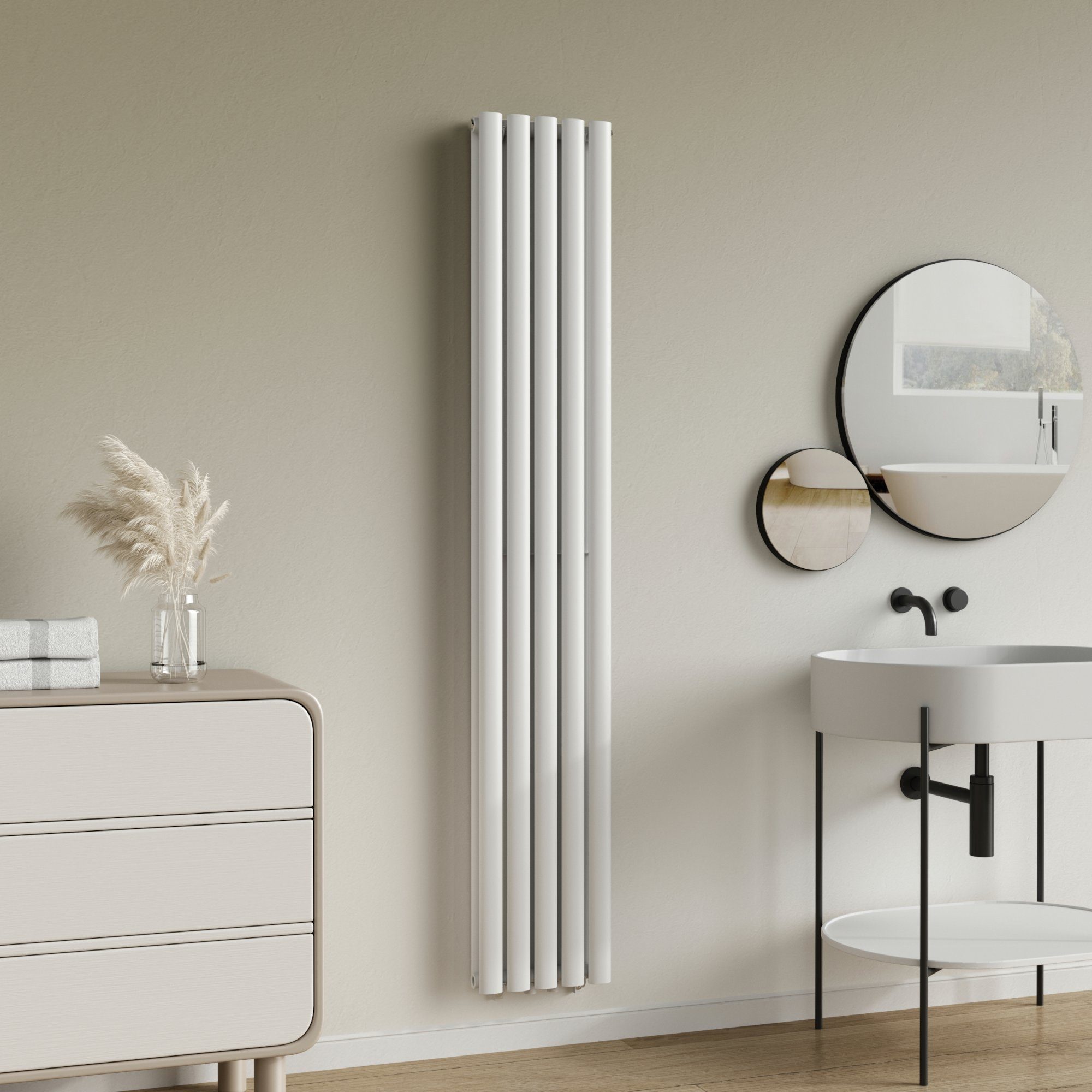 neu.haus Designheizkörper, »Nore« Röhrenheizkörper 180x30cm Doppellagig günstig online kaufen