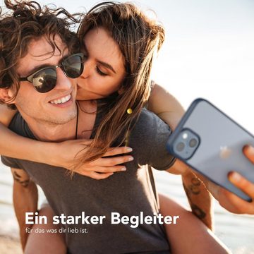 EAZY CASE Handyhülle Bumper Case für Apple iPhone 14 Plus 6,7 Zoll, Handyhülle Dünn mit Kameraschutz Hybrid Handyhülle Rand Nacht Blau