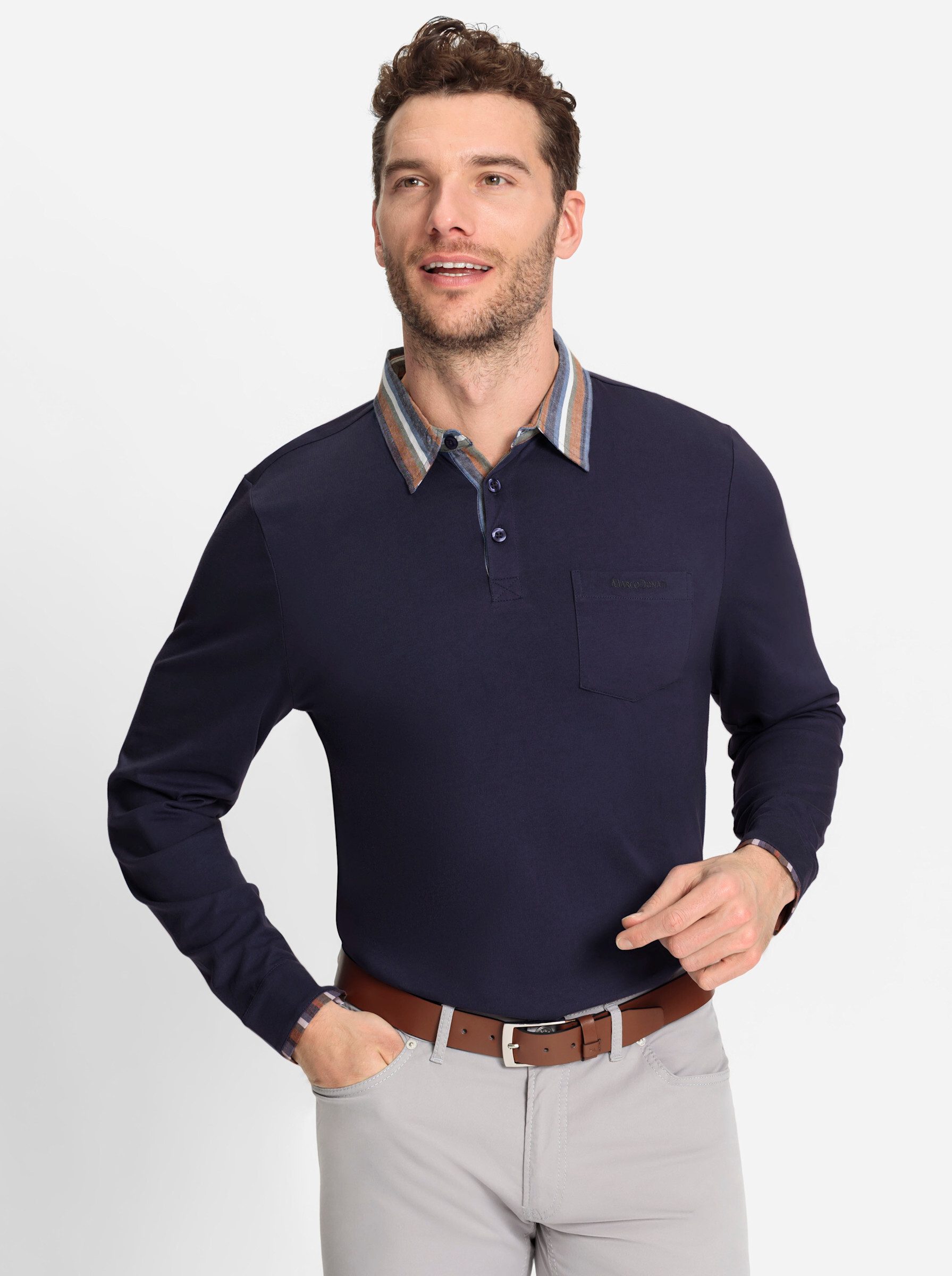 Marco Donati Langarmshirt "Langarm-Shirt", (1 tlg.) günstig online kaufen