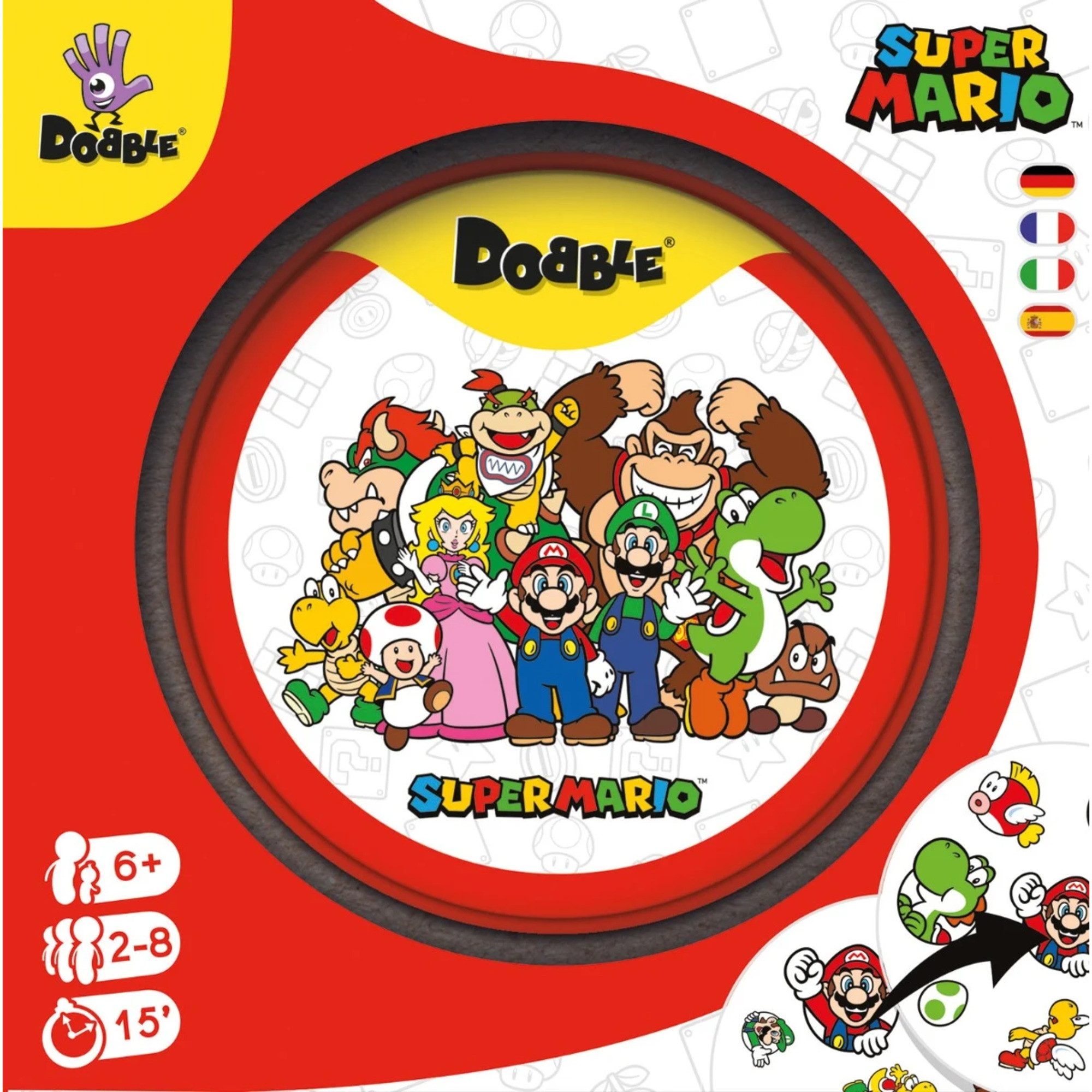 Asmodee Spiel Asmodee Dobble Super Mario, Kartenspiel