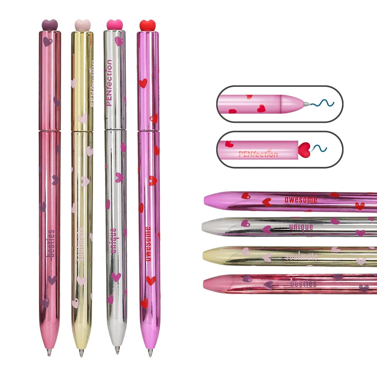 Depesche Spiel PENfection Twist Herz Gelstift - 1 von 4 Designs zufällig