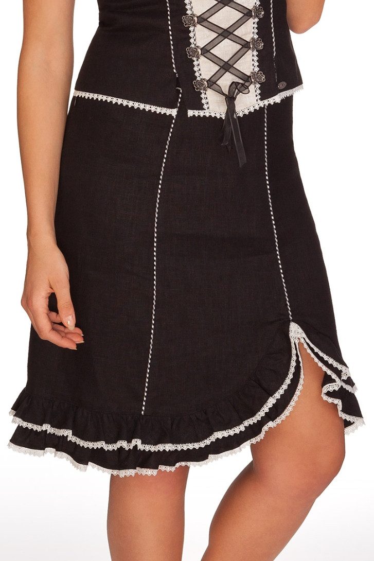 Spieth & Wensky Trachtenrock Trachtenrock - FELDA - schwarz