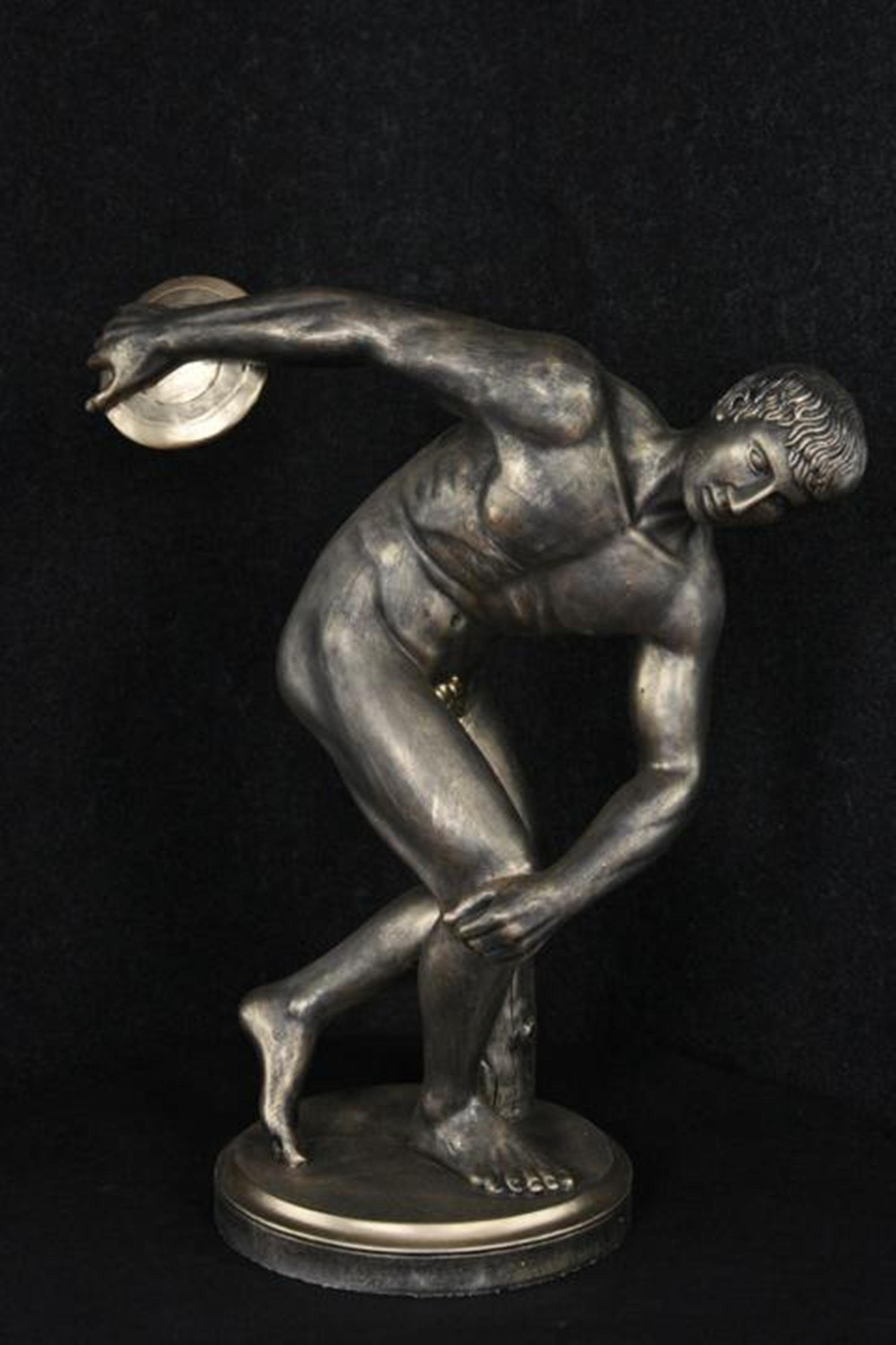 JVmoebel Skulptur Griechische Figur Diskus Werfer Skulptur Olymp Sport Abstrakt Figuren