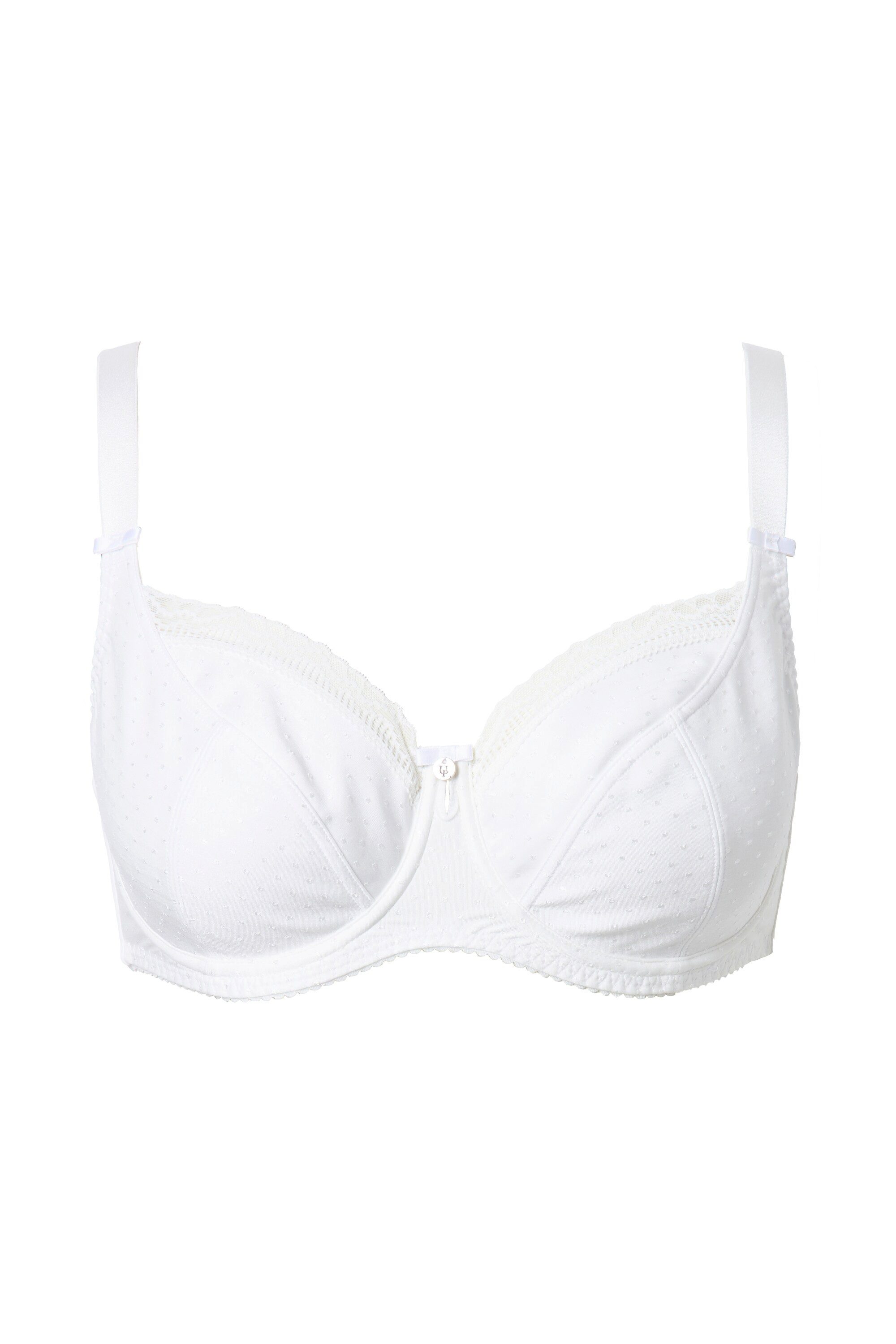 Ulla Popken Bügel-BH Bügel-BH Jacquard Spitzenkante