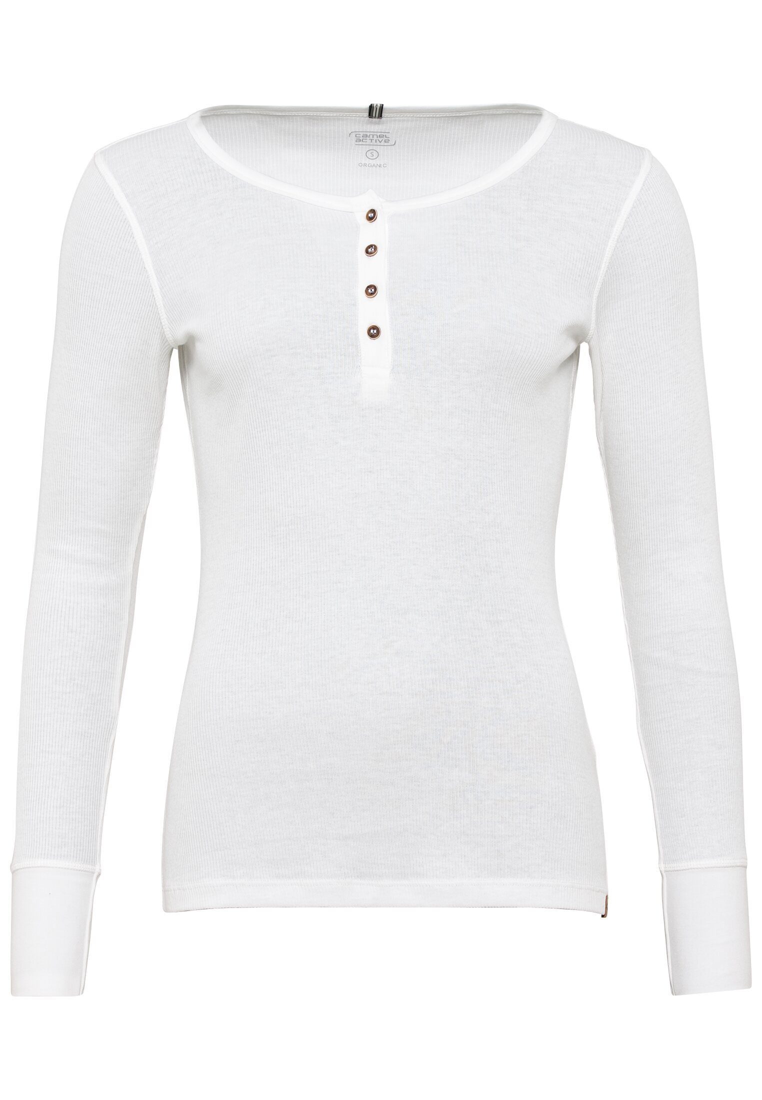 camel active Henleyshirt aus biologischer Baumwolle Langarm Henley günstig online kaufen