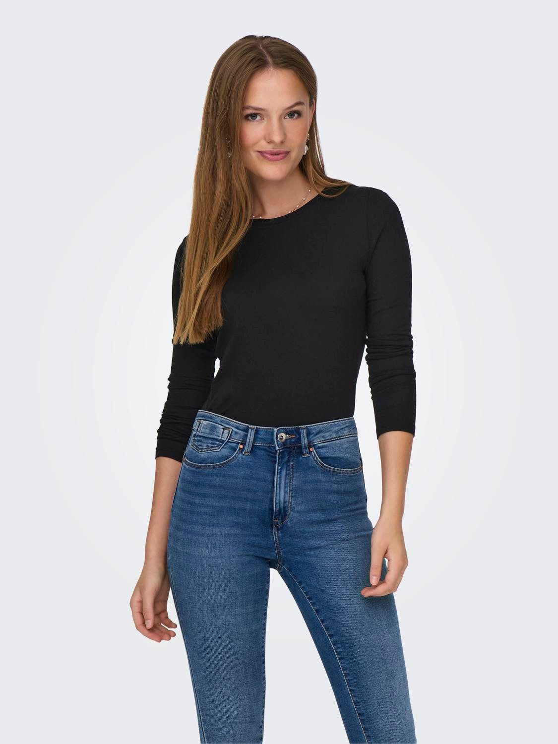 Langarmshirt JDYSUMA WOOLBLEND L/S ONECK TOP JRS NOOS