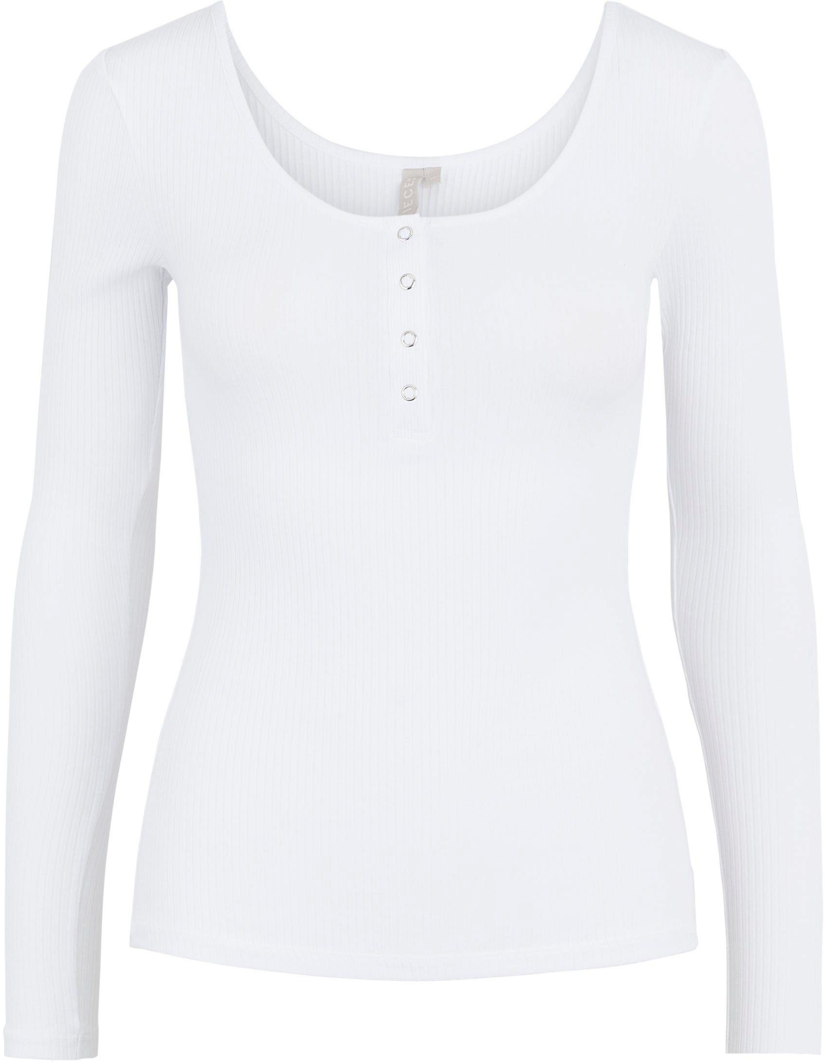 Bright TOP LS White NOOS PCKITTE pieces Langarmshirt BC