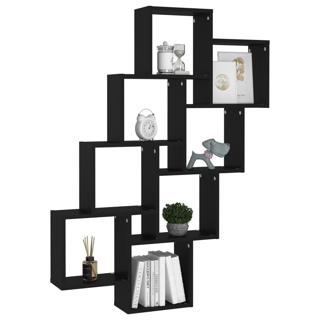 vidaXL Regal Würfelregal Schwarz 90x15x119 cm günstig online kaufen