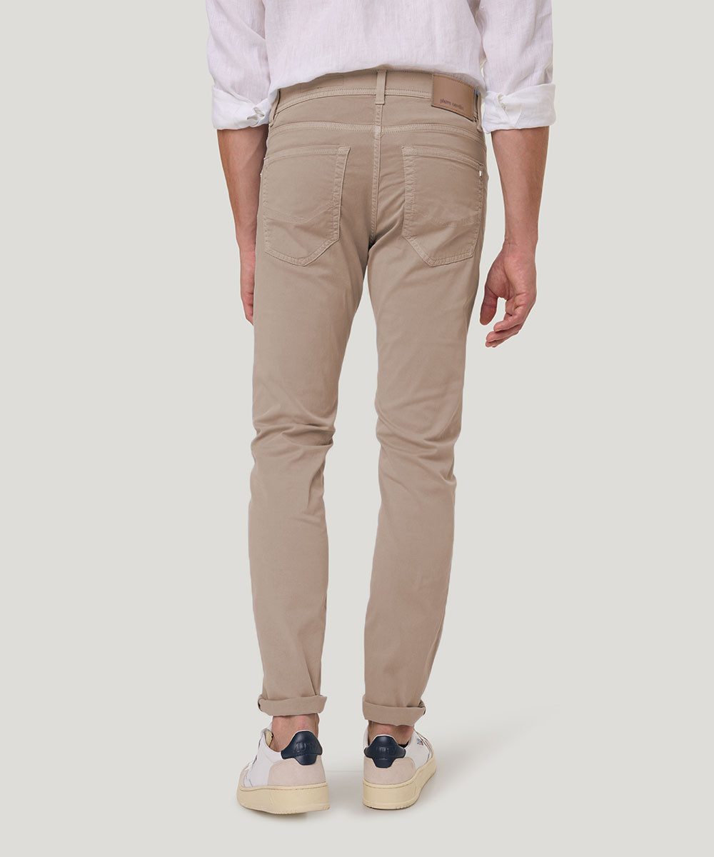 Pierre Cardin 5-Pocket-Hose Lyon Tapered Flachgewebe günstig online kaufen
