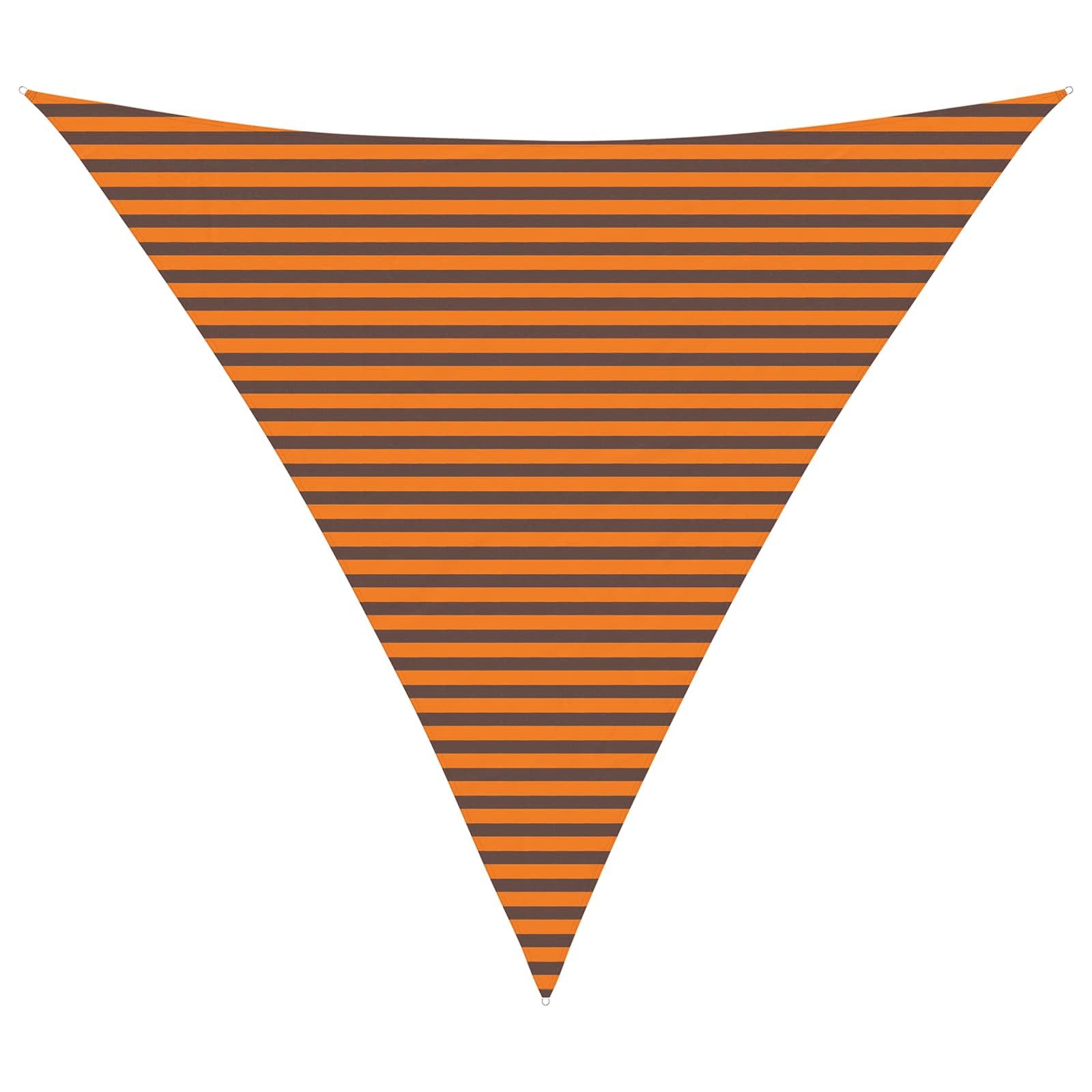 vidaXL Sonnensegel Sonnensegel Orange und Braun 5 x 5 x 5 m 100 % Polyester Oxford, (1-tlg)