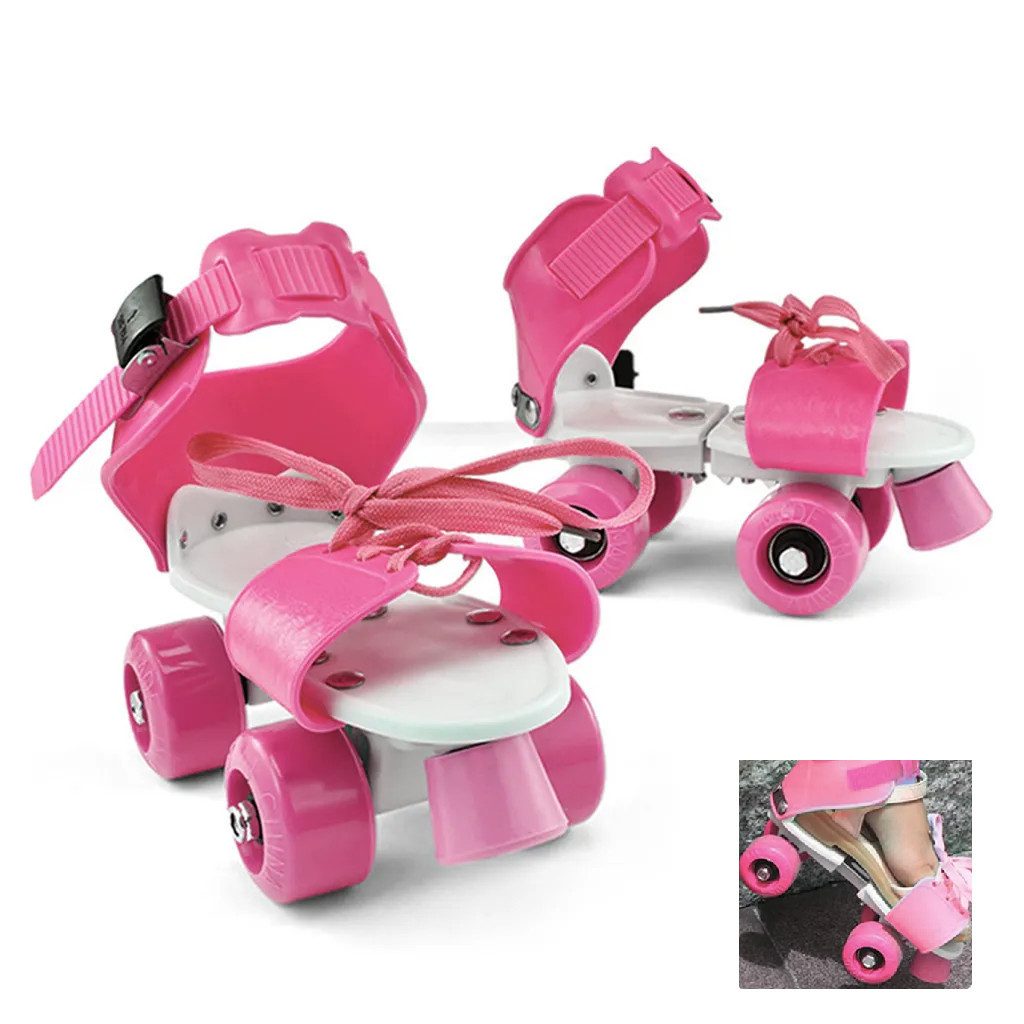 Welikera Rollschuhe Rollschuhe Kinder verstellbar mit Schutzausrüstung Rollers