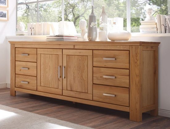 expendio Sideboard »Viterbo«, Wildeiche teilmassiv 220x85x47 cm