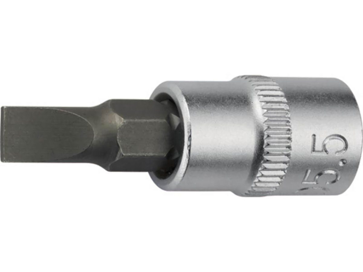 PROMAT Steckschlüssel Steckschlüsseleinsatz 1/4 PROMAT 4mm (1/4 mm L.32mm Schlitz 6,3 Zoll