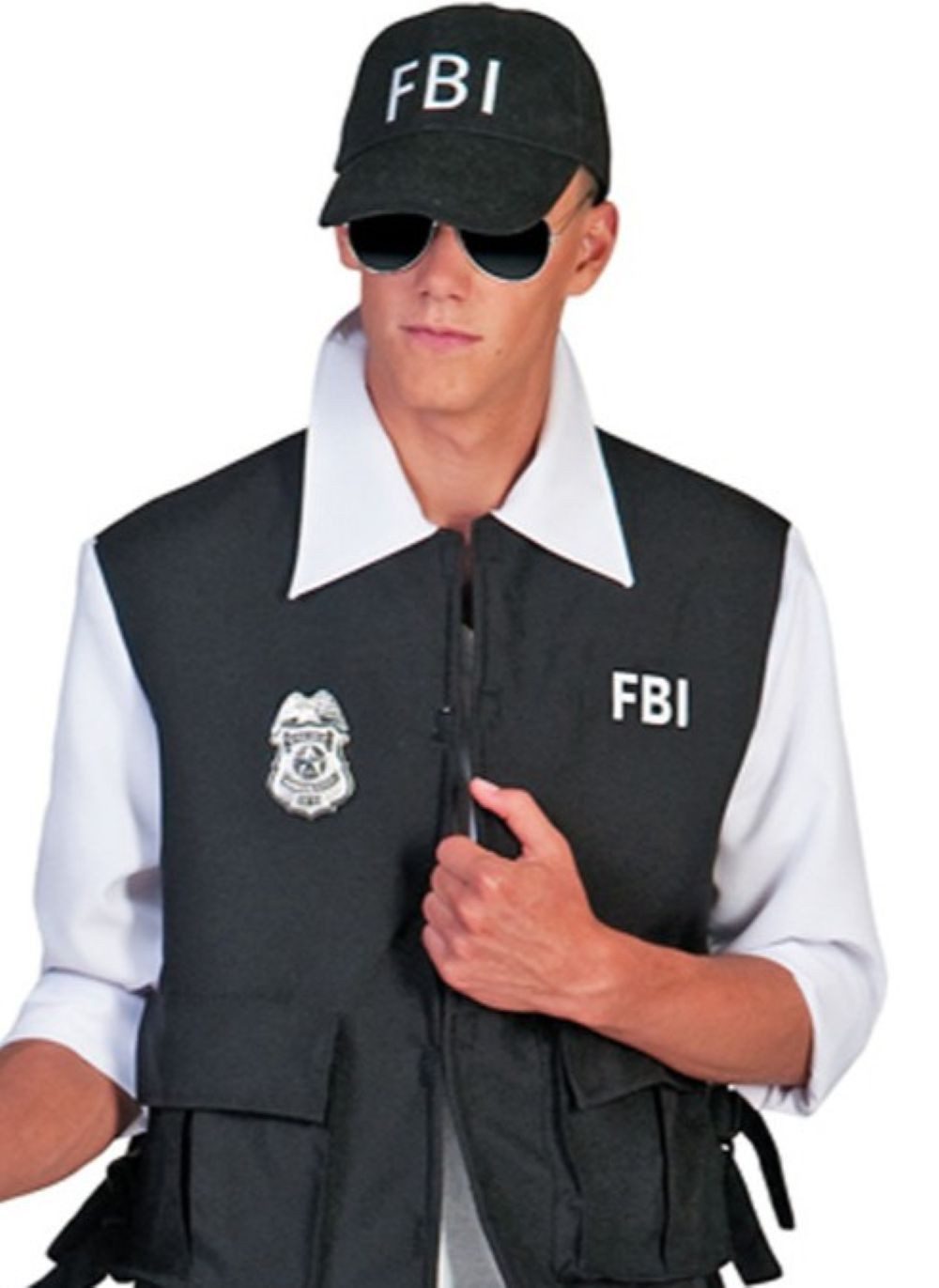 Funny Fashion Kostüm FBI Polizei Mütze für Erwachsene, Schwarz günstig online kaufen