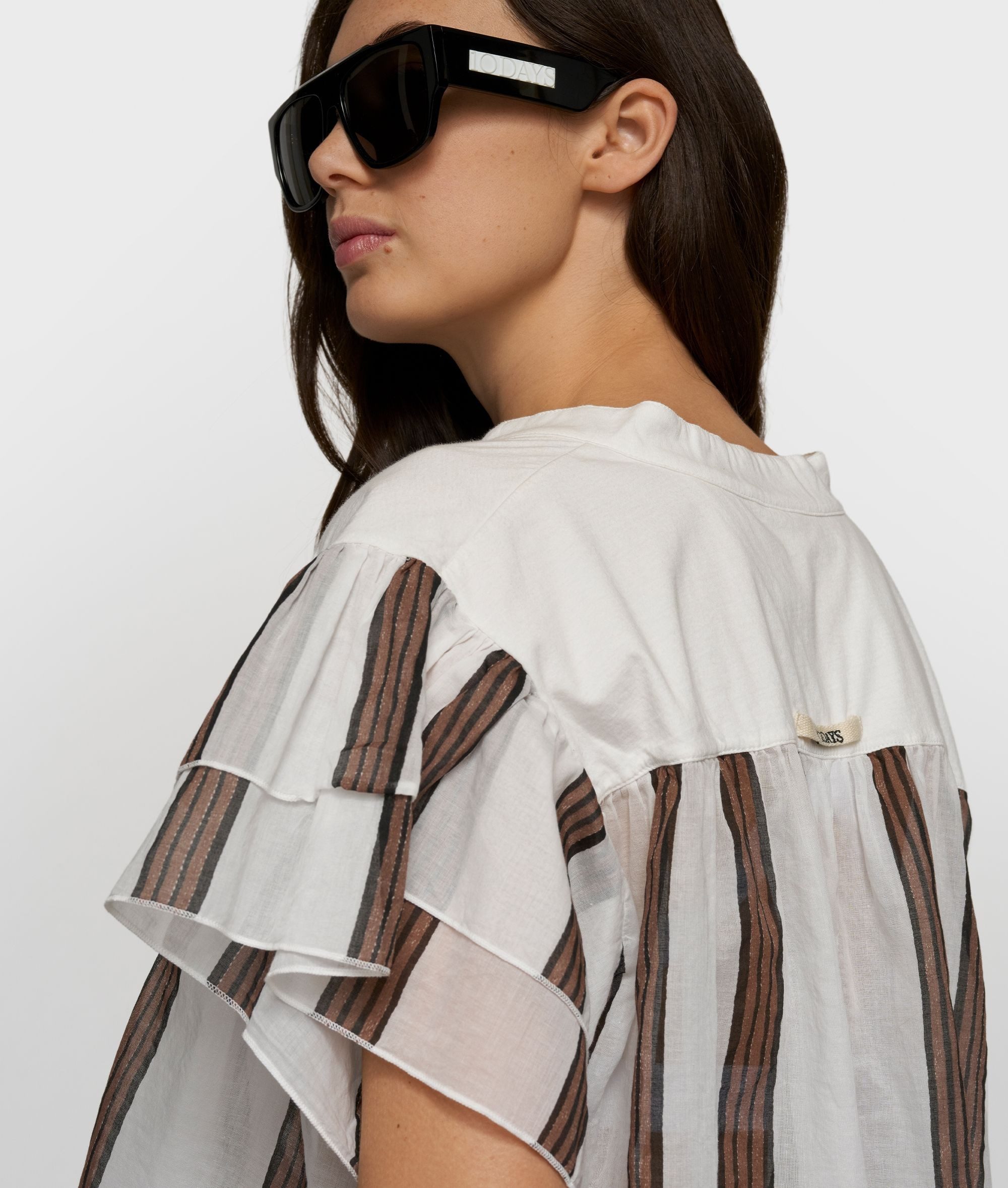 10DAYS Blusentop a-line top stripes