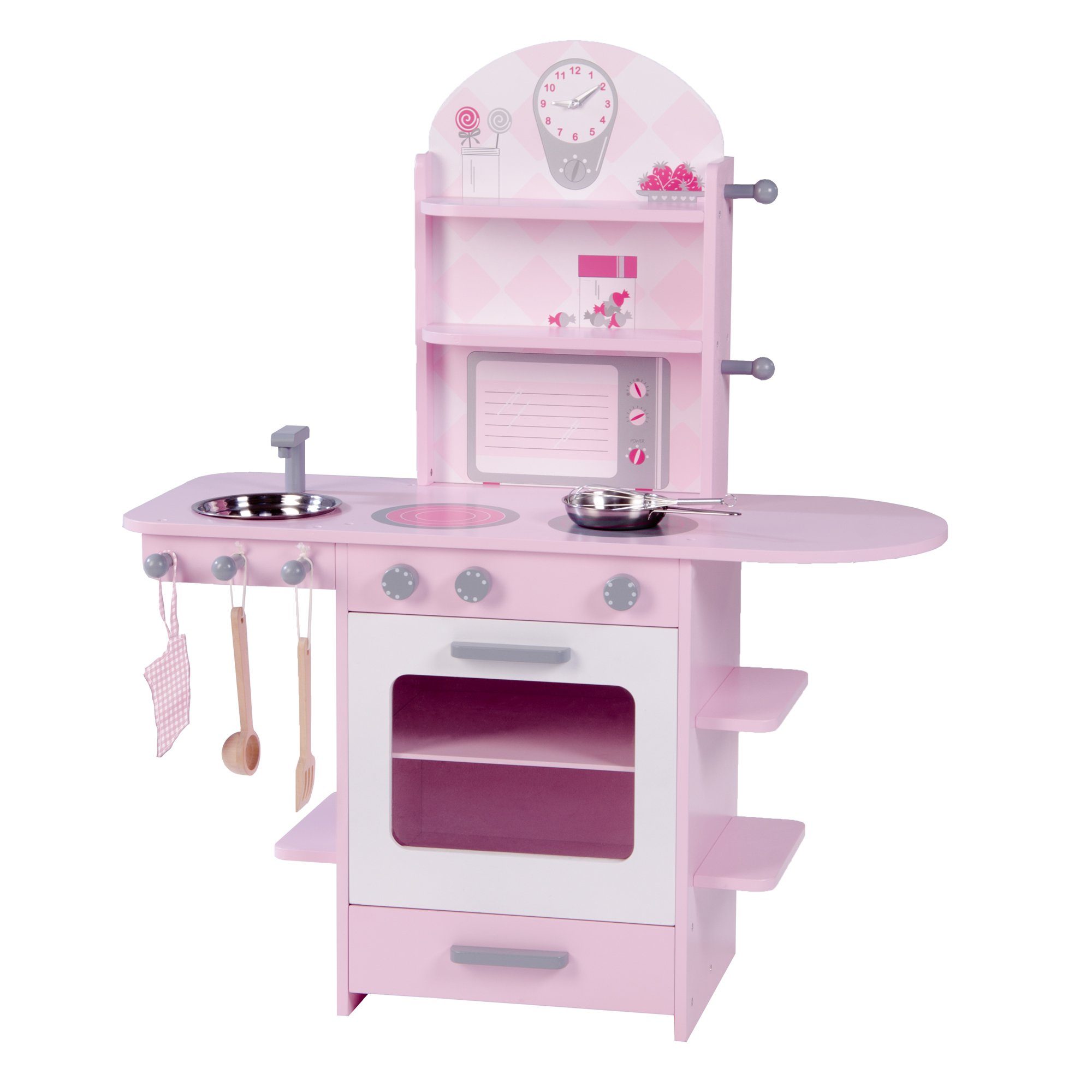 roba® Spielküche Spiel-/ Holzküche Schichtholz, Massivholz, mit Herd, Spüle günstig online kaufen