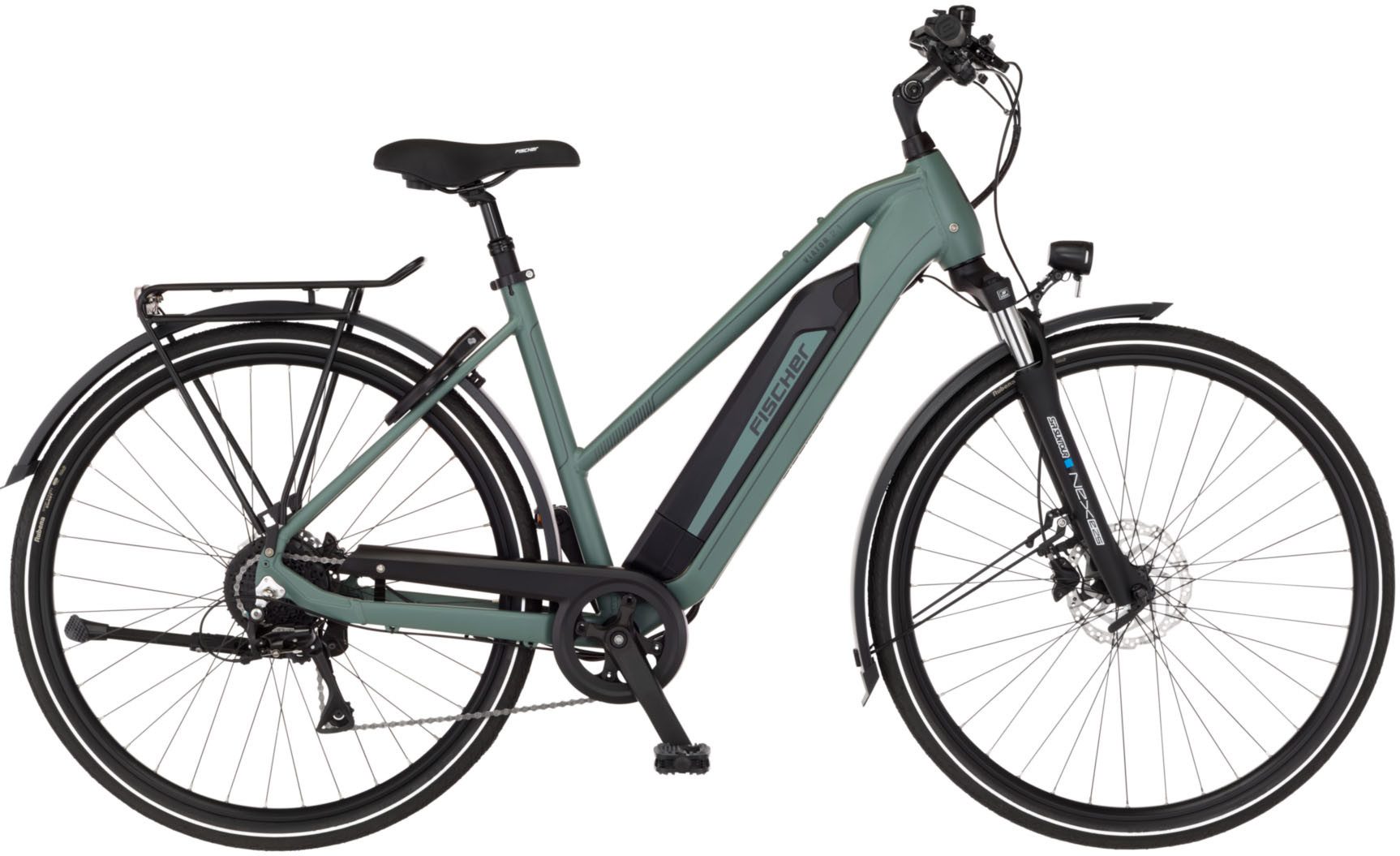 FISCHER Fahrrad E-Bike Trekkingrad VIATOR 2.1 459, 8 Gang Shimano ACERA Schaltwerk, Heckmotor, 459 Wh, (mit Akku-Ladegerät, mit Werkzeug)