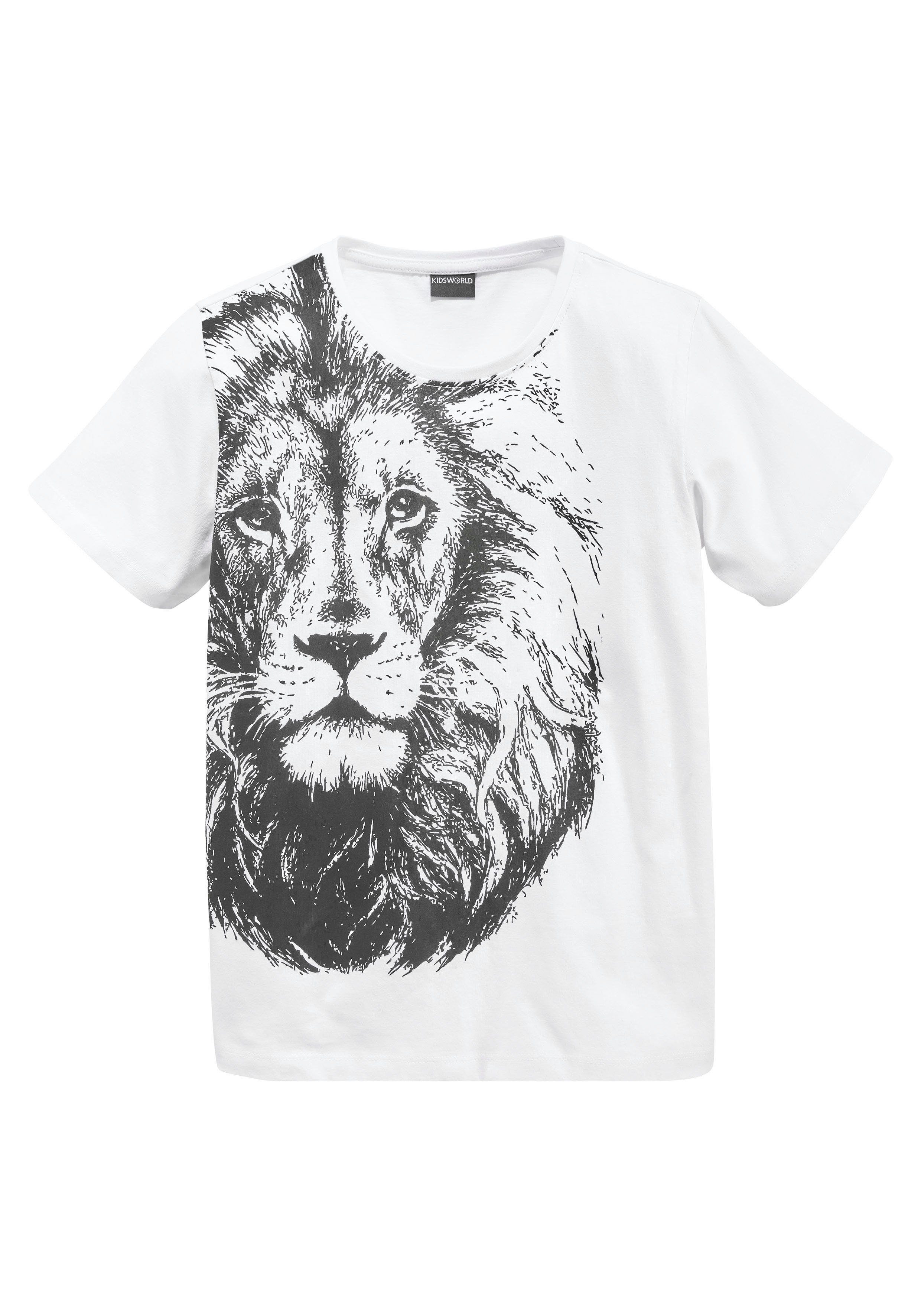 T-Shirt Mit coolem LÖWEN-Print