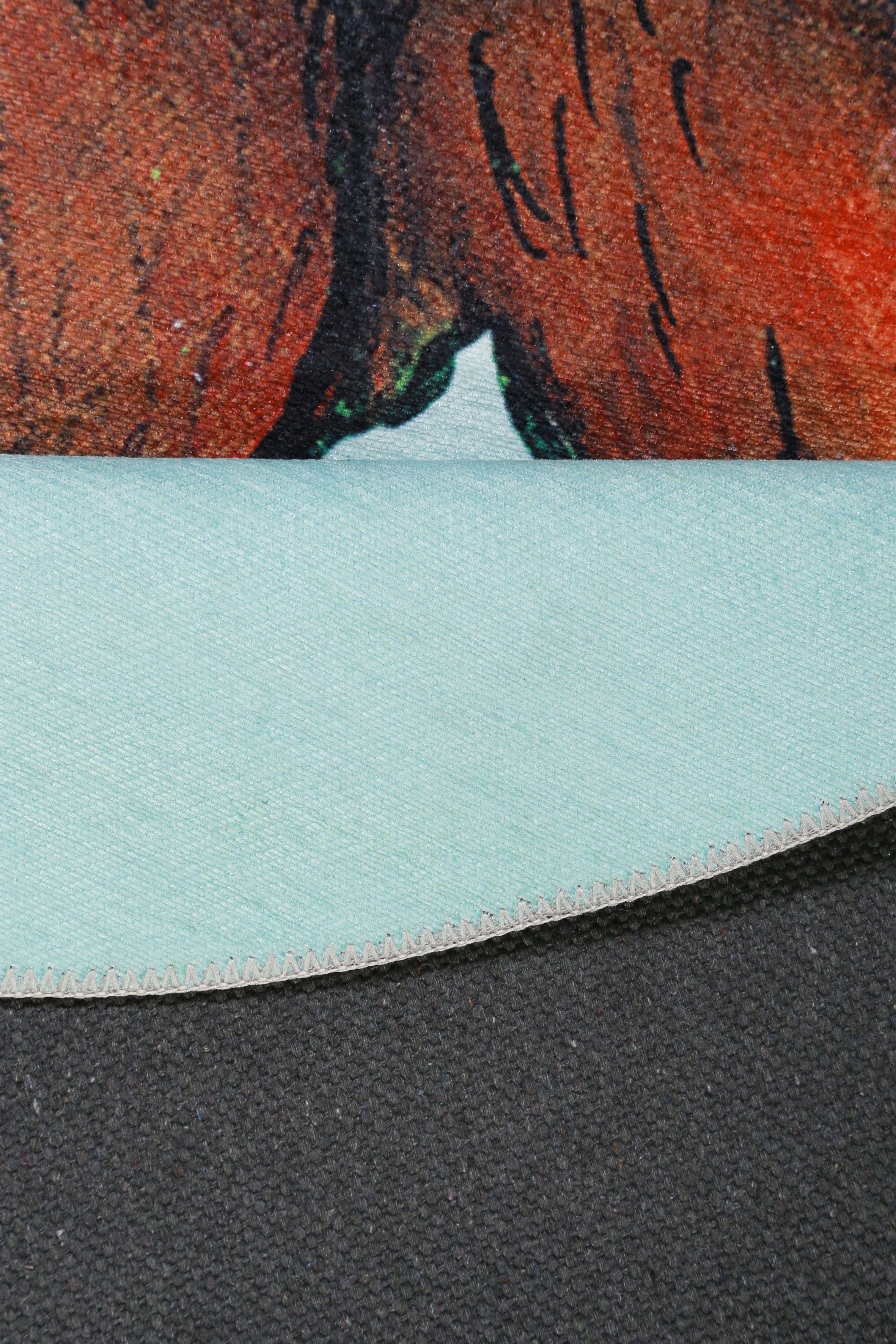 DER GRÜFFELO Kinderteppich Grüffelo GR-0172, rund, Höhe: 6 mm, aktueller Grüffelo Teppich, Kurzflor mit hohem Baumwollanteil