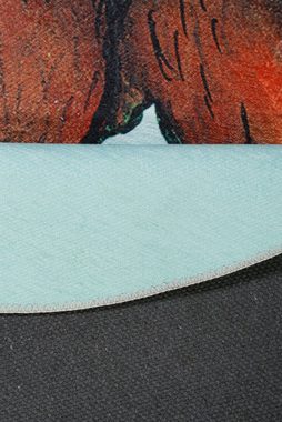 Kinderteppich Grüffelo GR-0172, DER GRÜFFELO, rund, Höhe: 6 mm, aktueller Grüffelo Teppich, Kurzflor mit hohem Baumwollanteil