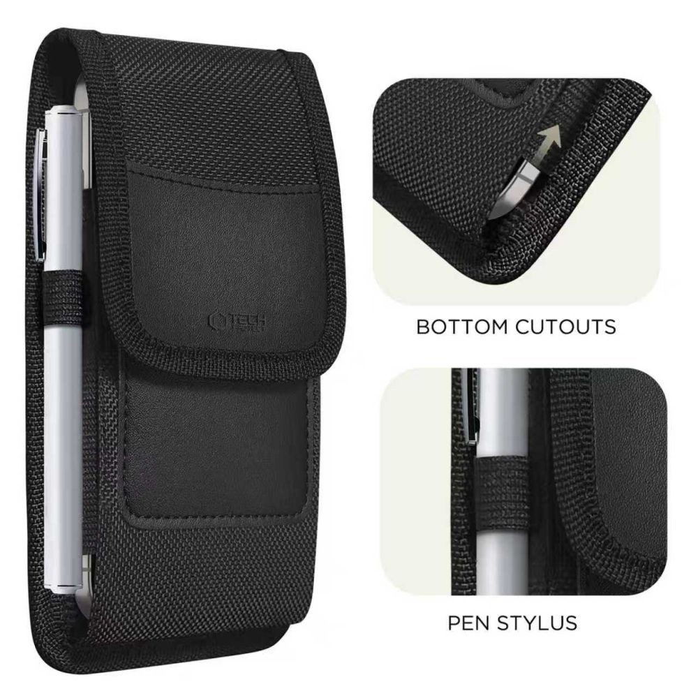 TECH PROTECT Handyhülle SM80 Handyholster kompatibel mit Smartphones 5,8–6,8" schwarz 5,8–6,8 Zoll, Strapazierfähige Outdoor-Tasche mit variablem Innenraum