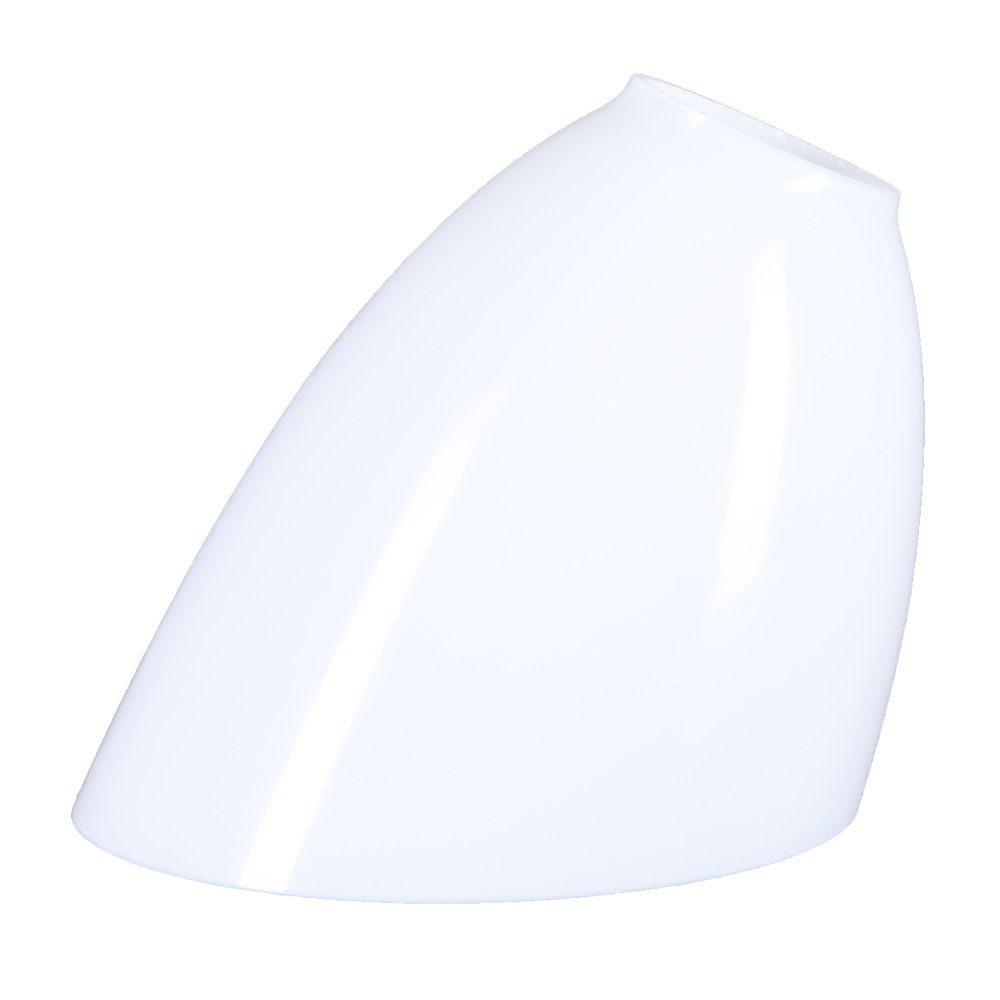 Home4Living Lampenschirm Schutenglas weiß glänzend Ø 124mm Lampenglas Ersatzglas, Dekorativ