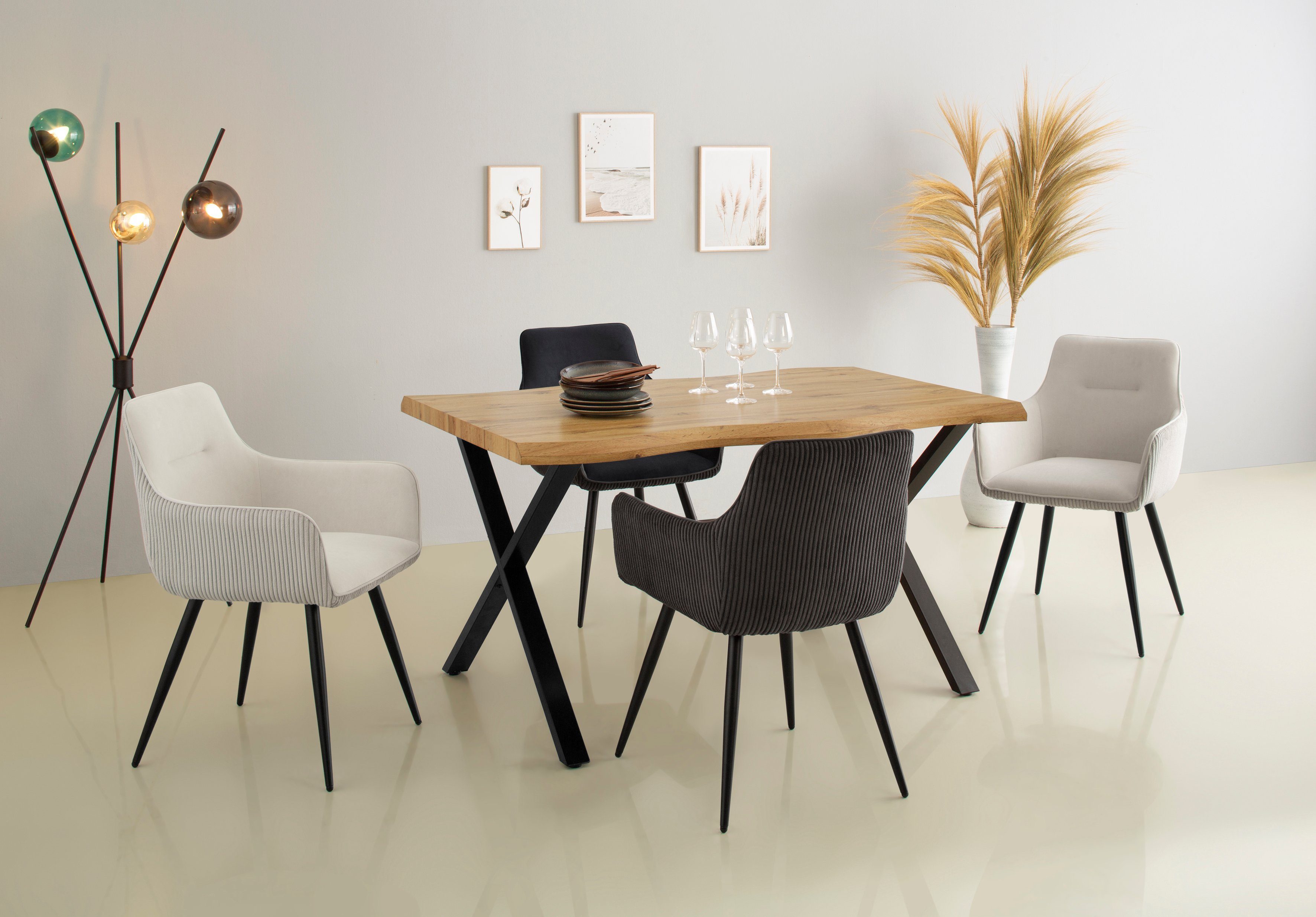 HELA Esstisch GRETA BESTSELLER, Baumkantentisch (Nachb), versch. Größen, 46 günstig online kaufen