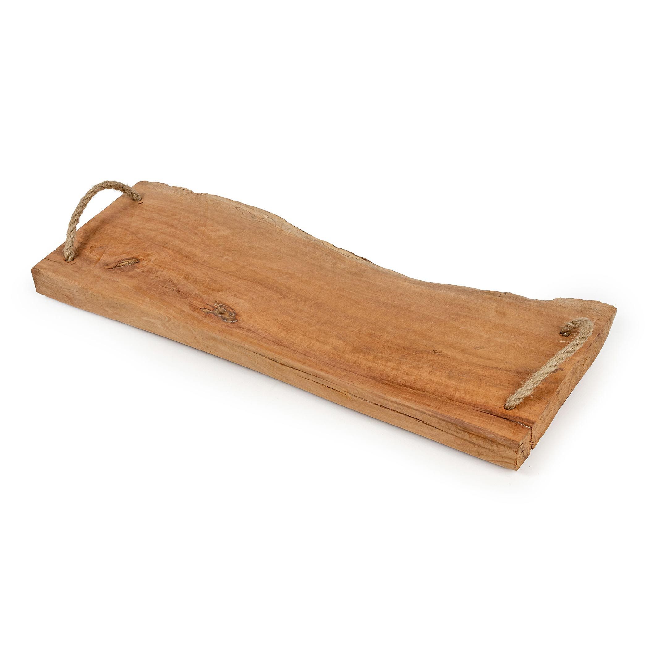 Spetebo Tablett Massivholz Servierplatte - 50 x 20 cm, Holz, Holz Servierbrett Serviertablett – Bild 4 von 5