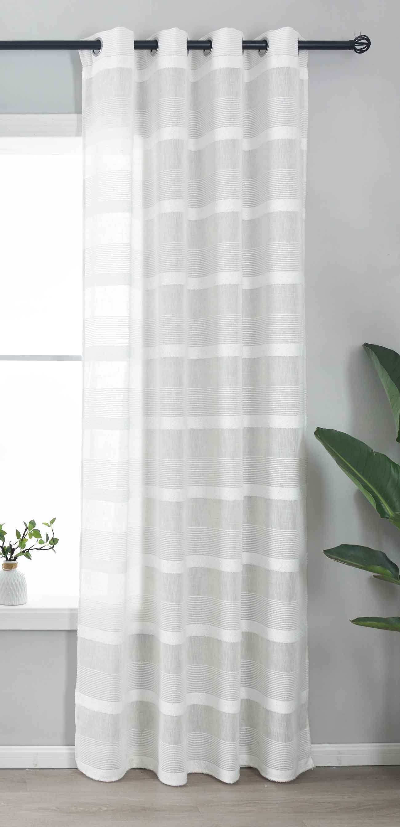 Gardinenbox Gardine, Ösen (1 St), transparent, günstig online kaufen