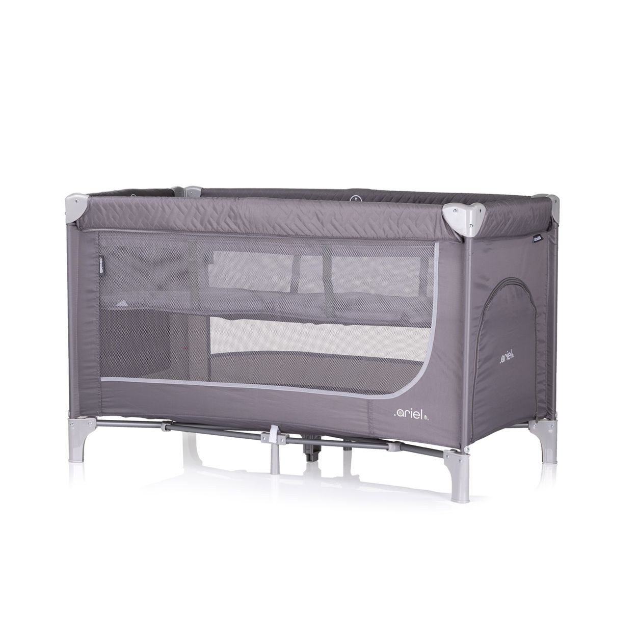 Chipolino Baby-Reisebett Reisebett Ariel, 2 Ebenen, Tragetasche, Seiteneingang, Seitentasche