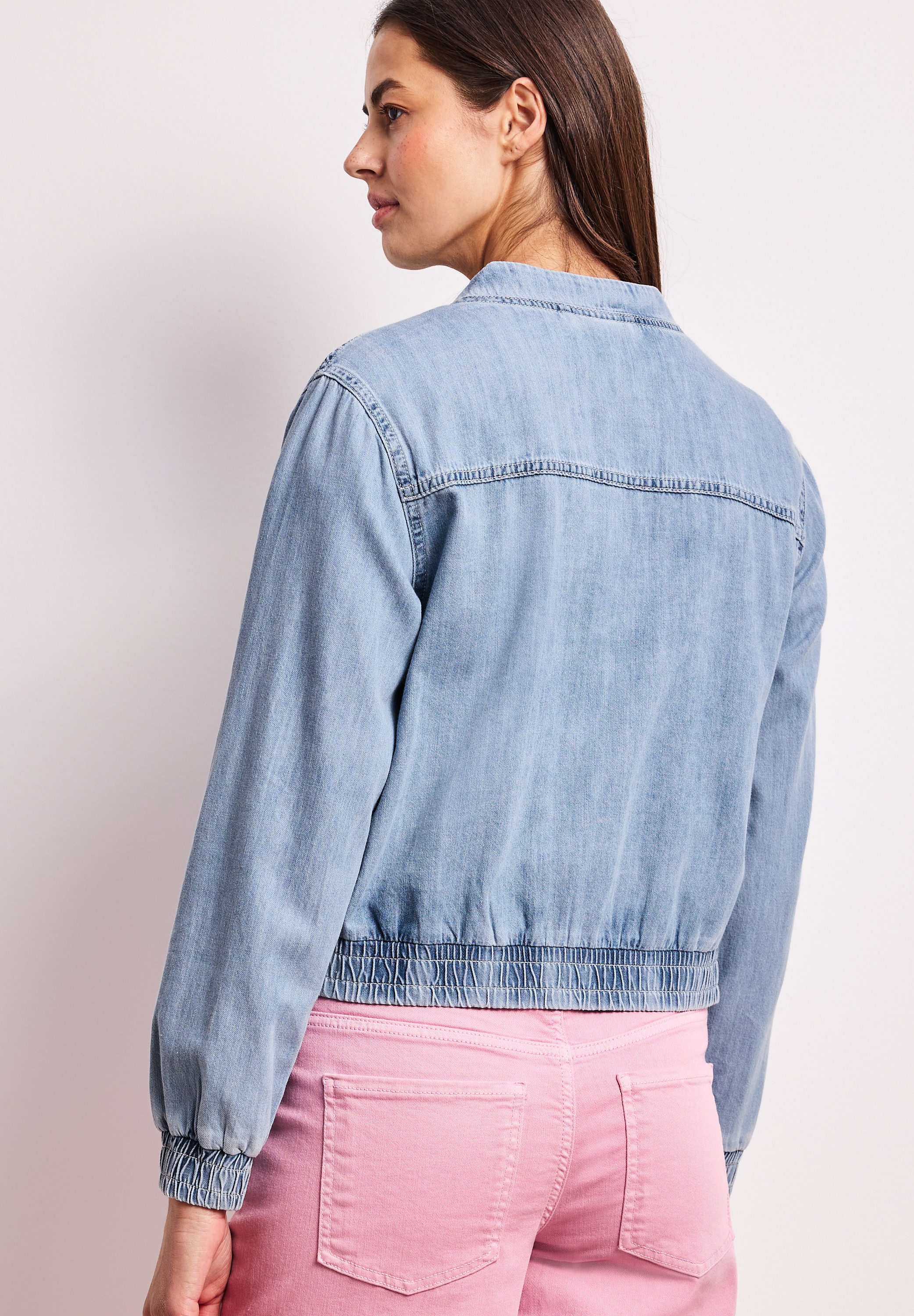 STREET ONE Blouson im Denim-Look mit Taschen günstig online kaufen