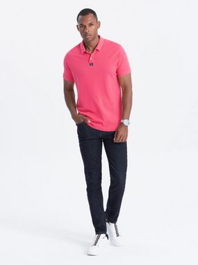 OMBRE Poloshirt Herren-Poloshirt mit Kragen / Neonfarben