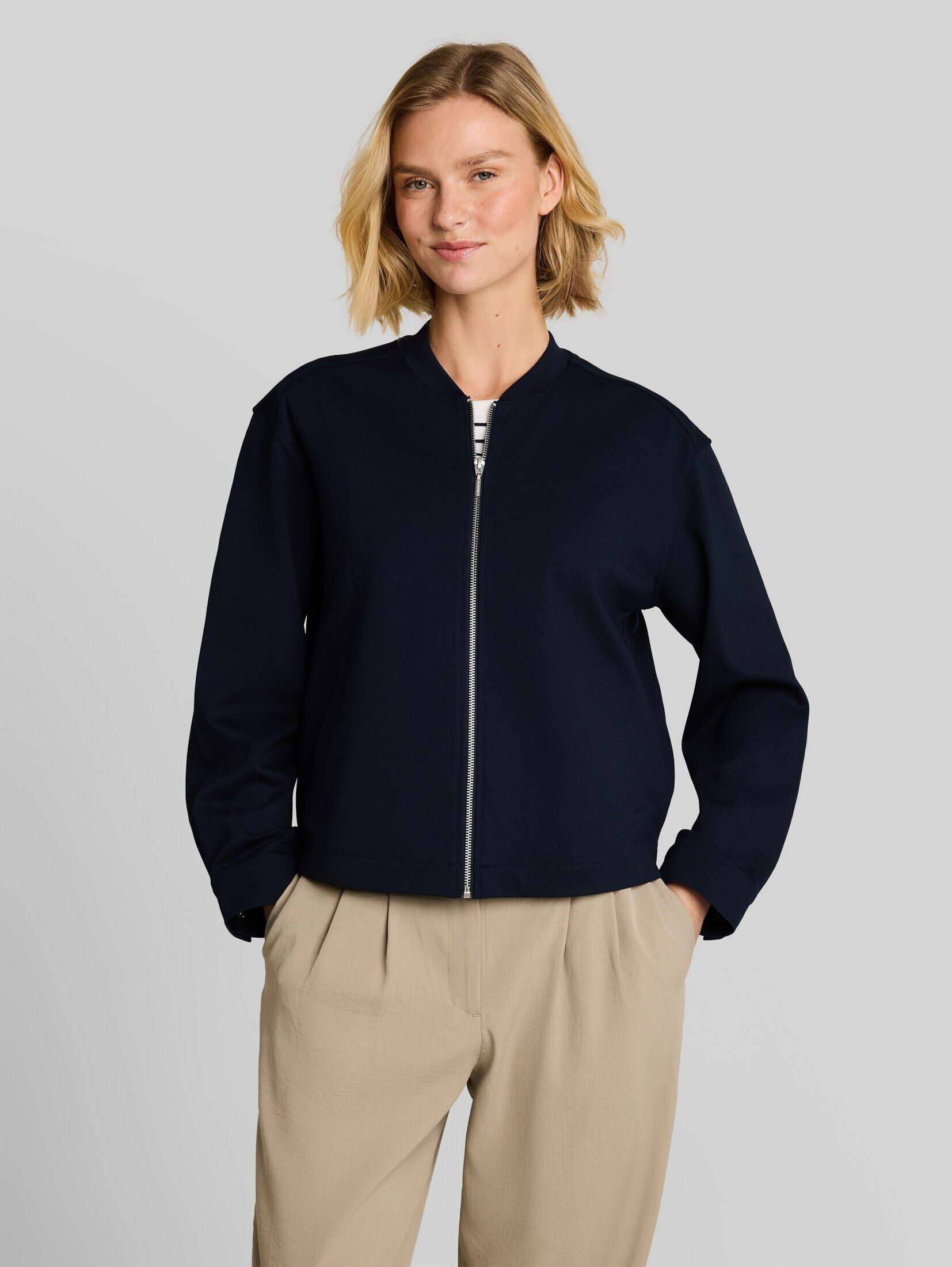 TOM TAILOR Jackenblazer Blazer Loose Fit Jacke mit Bomberkragen