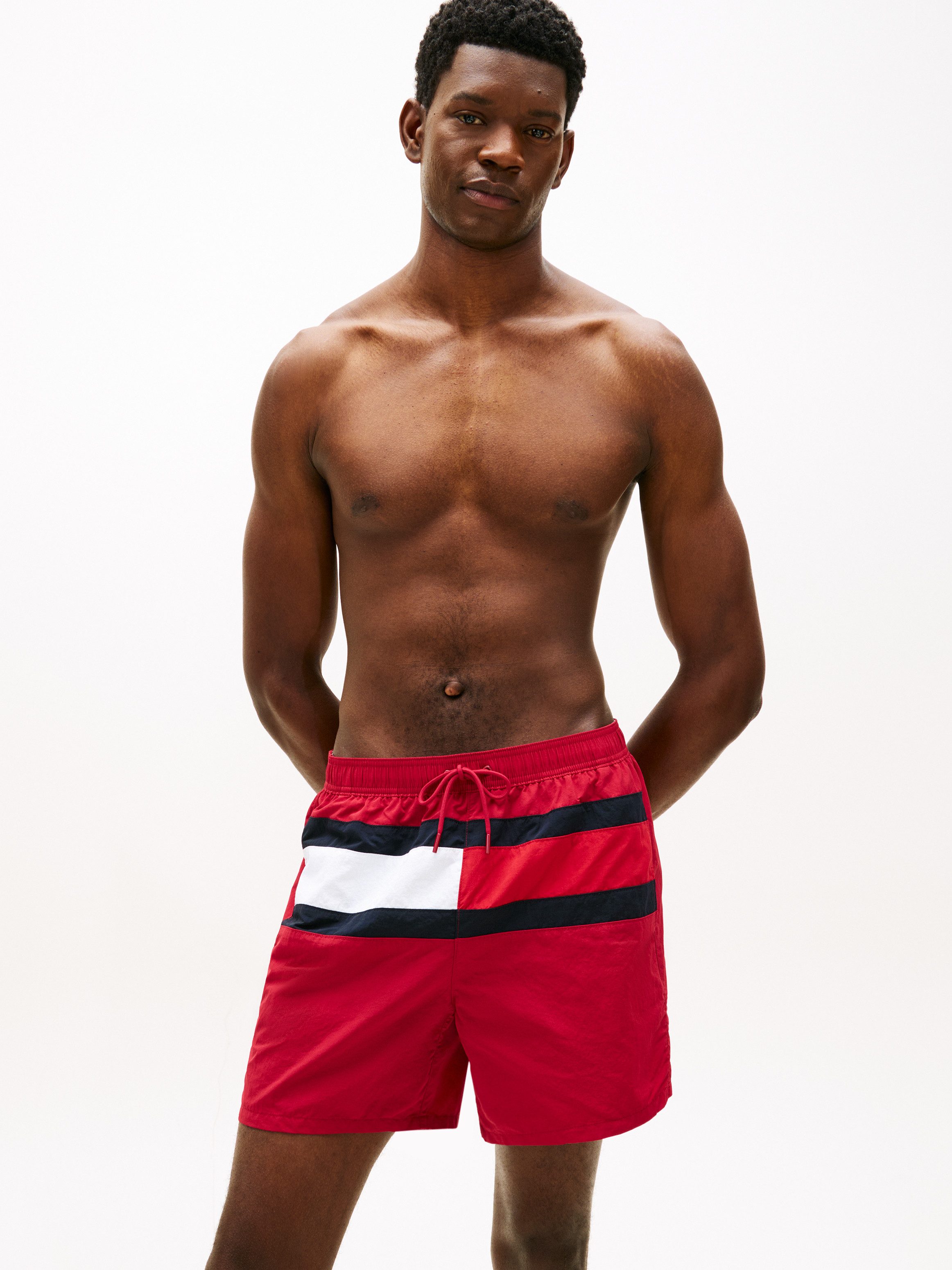 Tommy Hilfiger Swimwear Badeshorts MEDIUM DRAWSTRING mit großem Logo