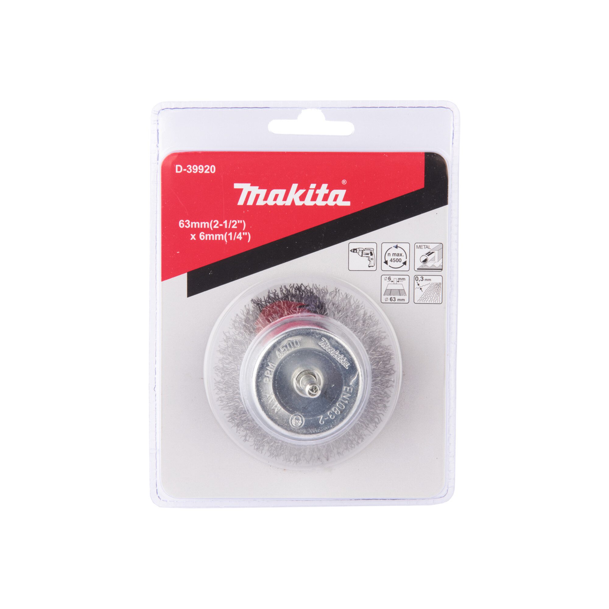 Makita Topfbürsten-Aufsatz Makita Topfbürste 63mm
