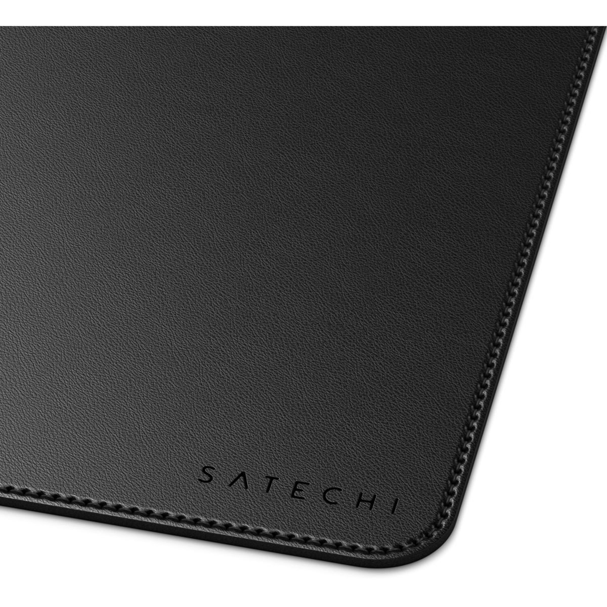 Satechi Vegan-Leather Premium Desk Mat Black Computer-Adapter