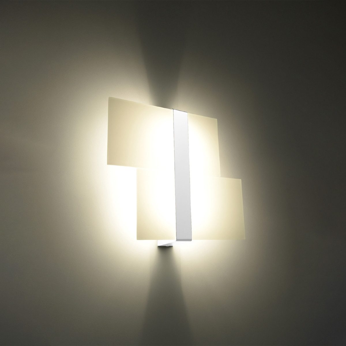 SOLLUX lighting Wandleuchte Wandleuchte Massimo Weiß, Nicht enthalten