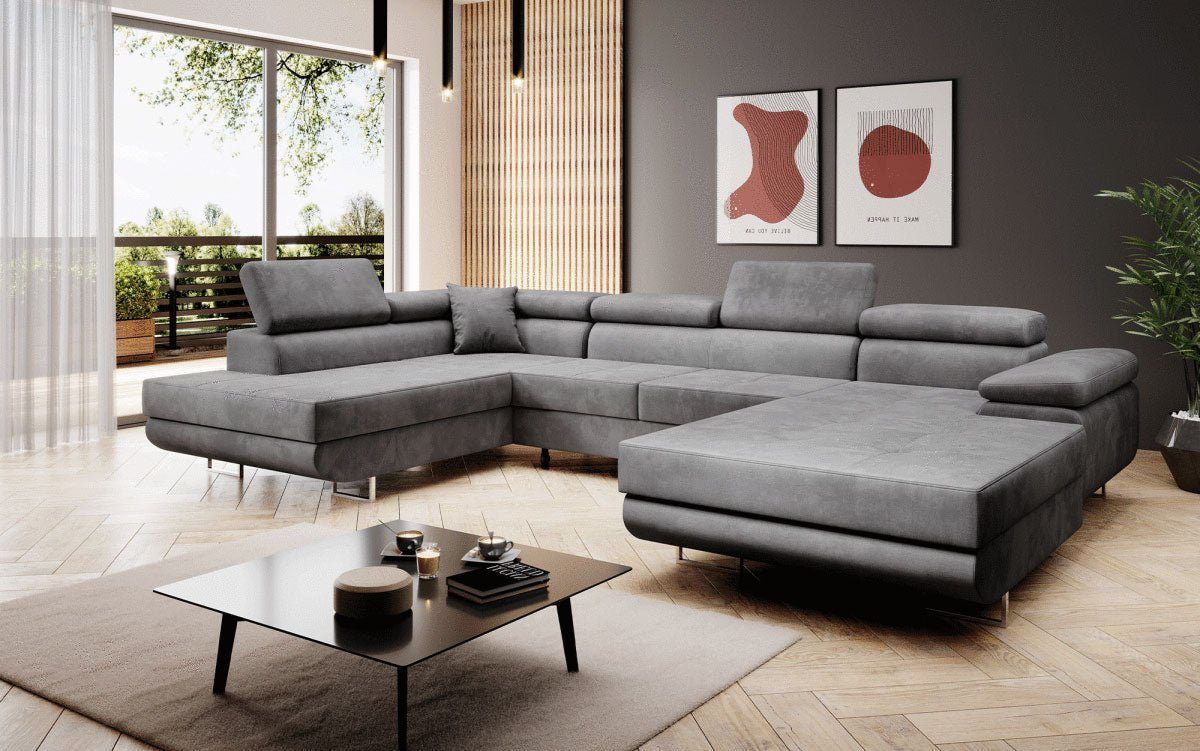 Luxusbetten24 Sofa Grau