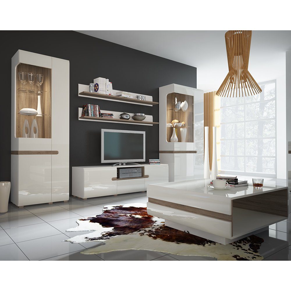 Lomadox Wohnzimmer-Set LEGNICA-129, (Mega-Spar-Set, 6-St., 6-tlg), günstig online kaufen